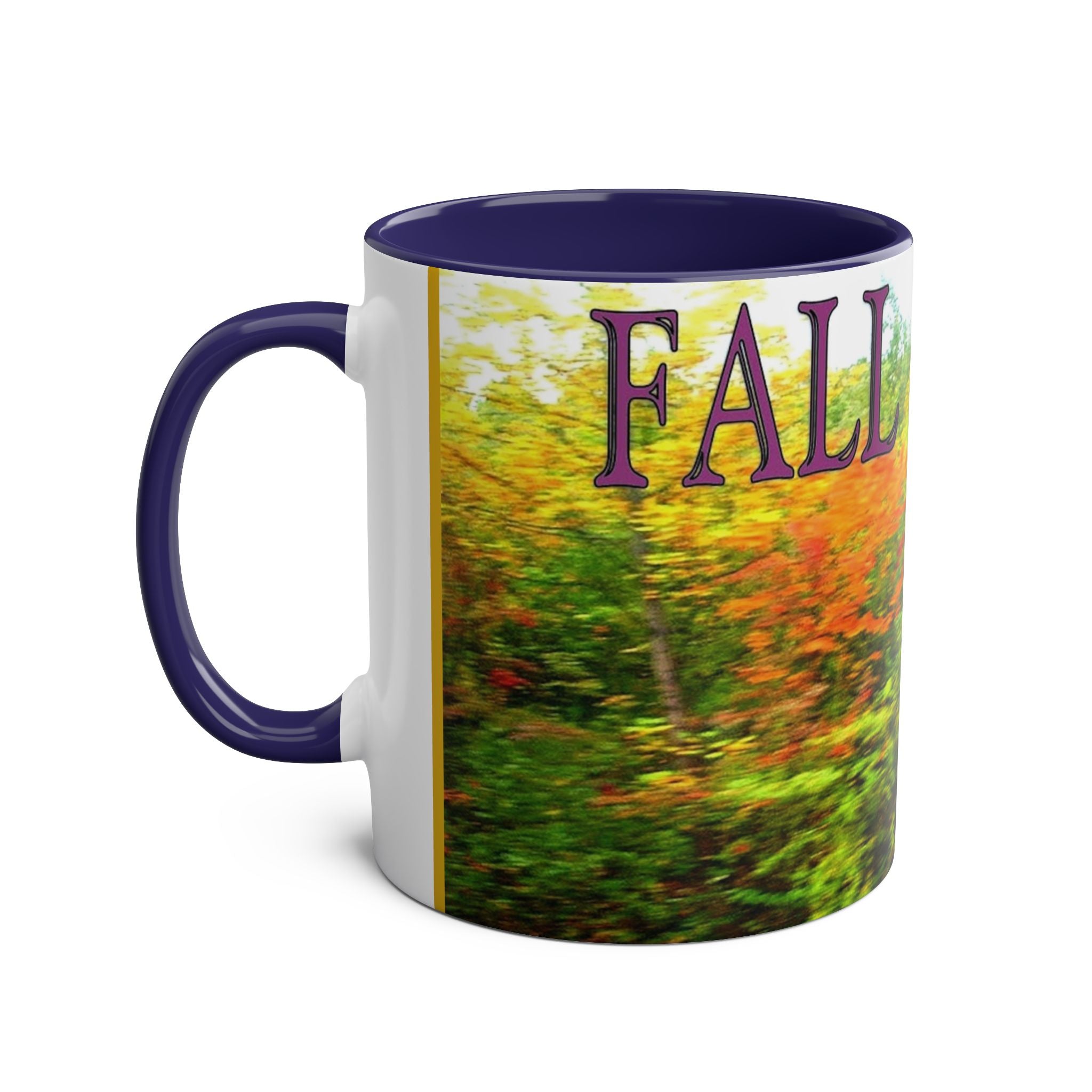 Autumn Vibes Two-Tone Coffee Mug, 11oz - Studio Blitz Design