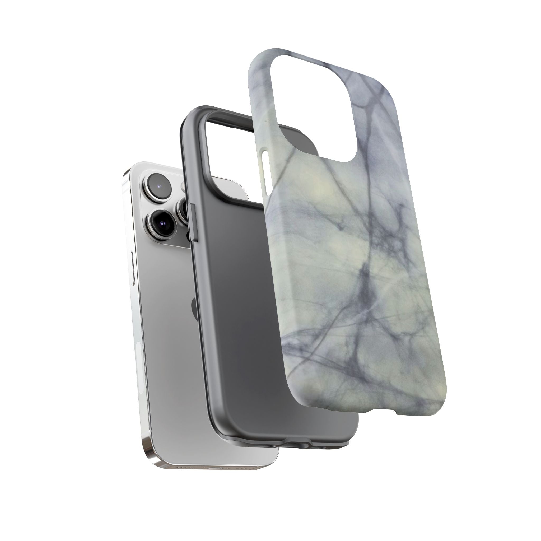 Phone Case, Eye-catching White Marble Look Tough Case by Studio Blitz