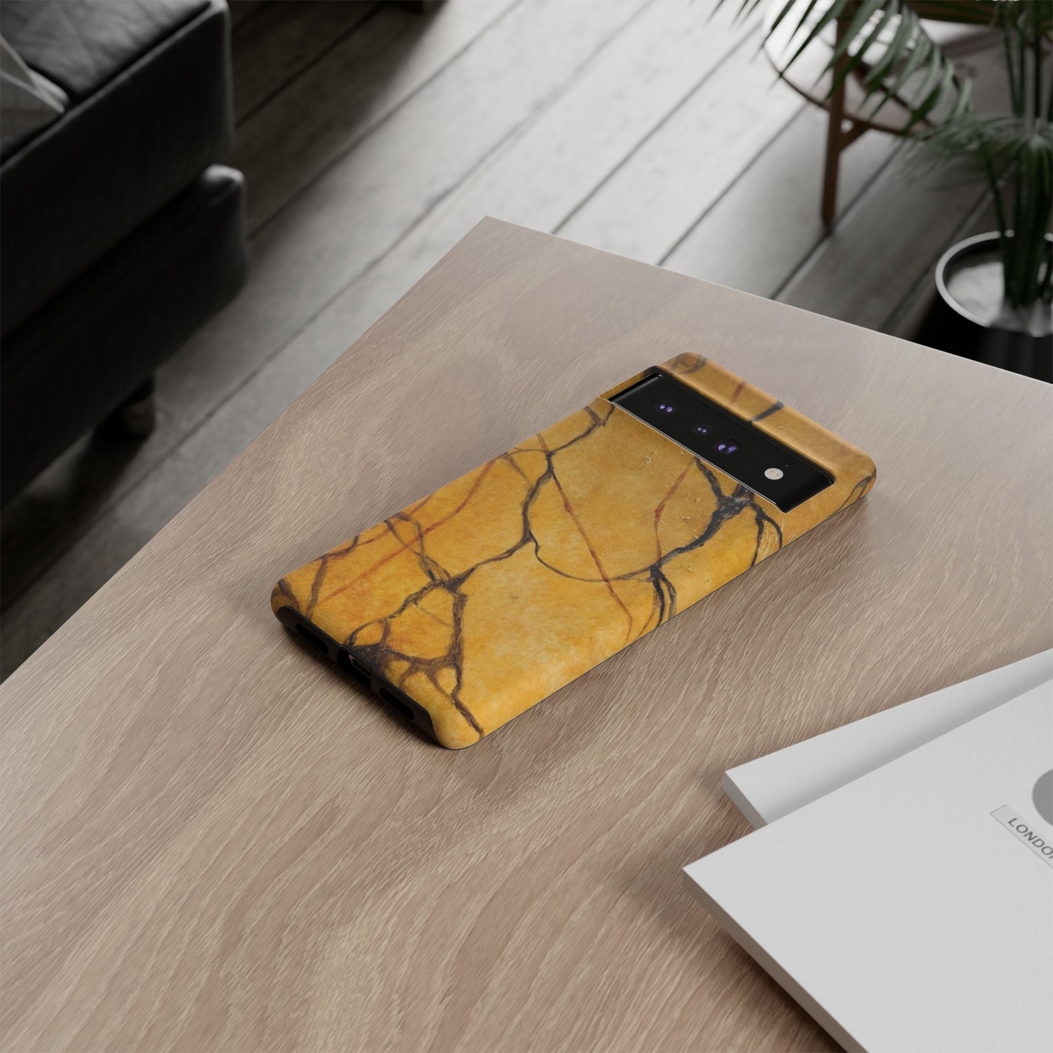 Sexy Gold Marbleized Phone Cases designed by Studio Blitz