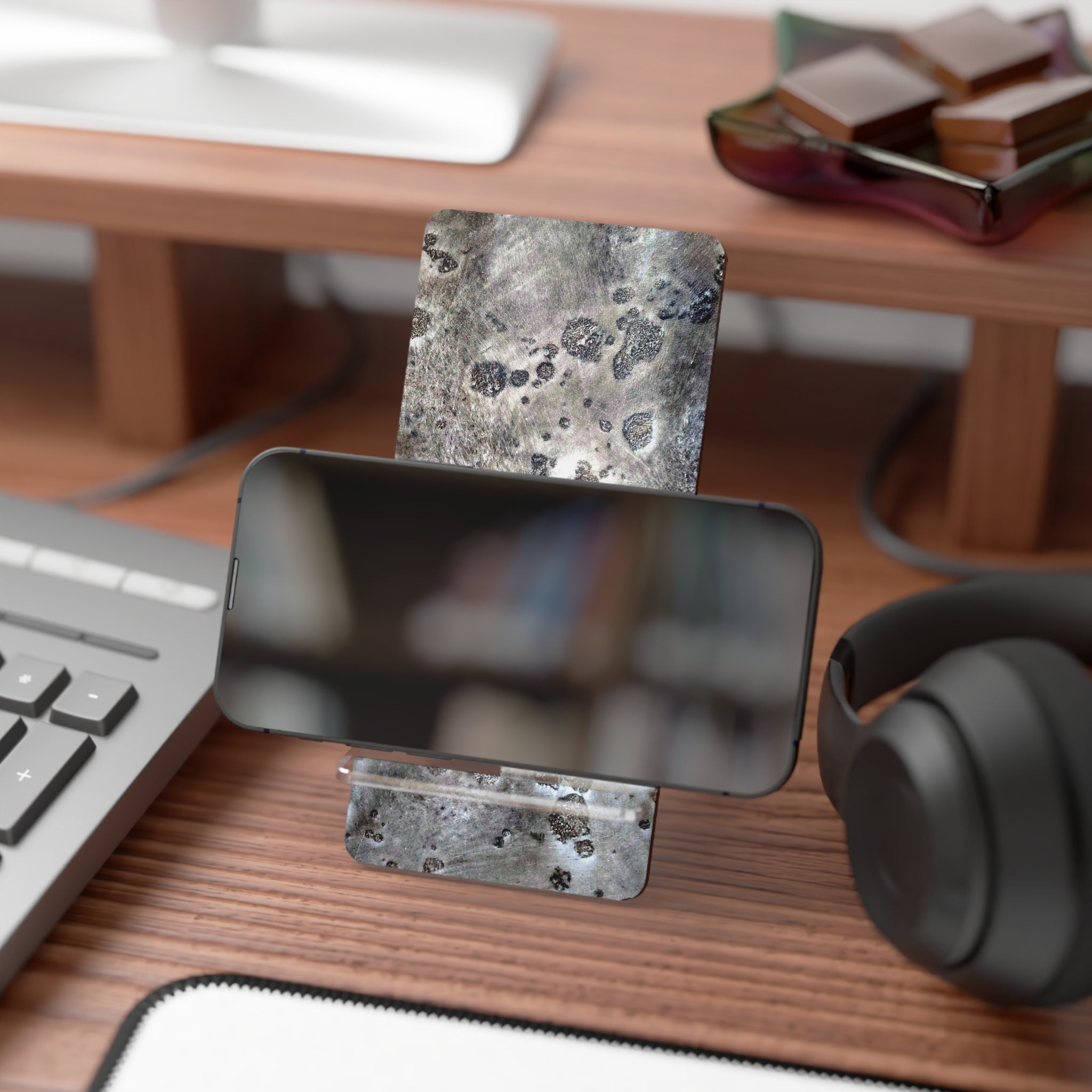 Smartphone Stand - Moon Rock Art Design by Studio Blitz