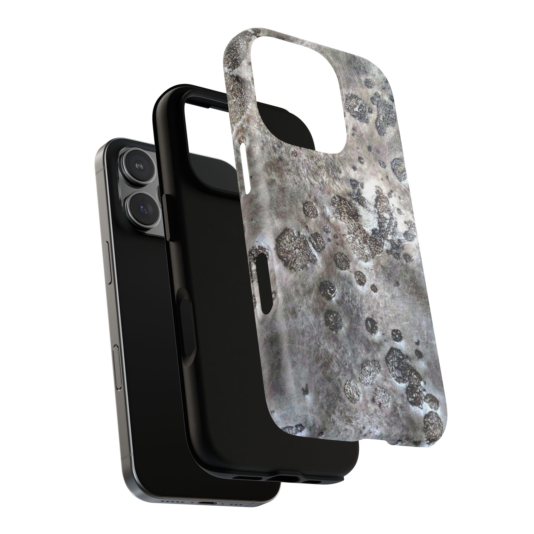 Tough Magnetic Phone Case with Moon Rock Art Design by Studio Blitz