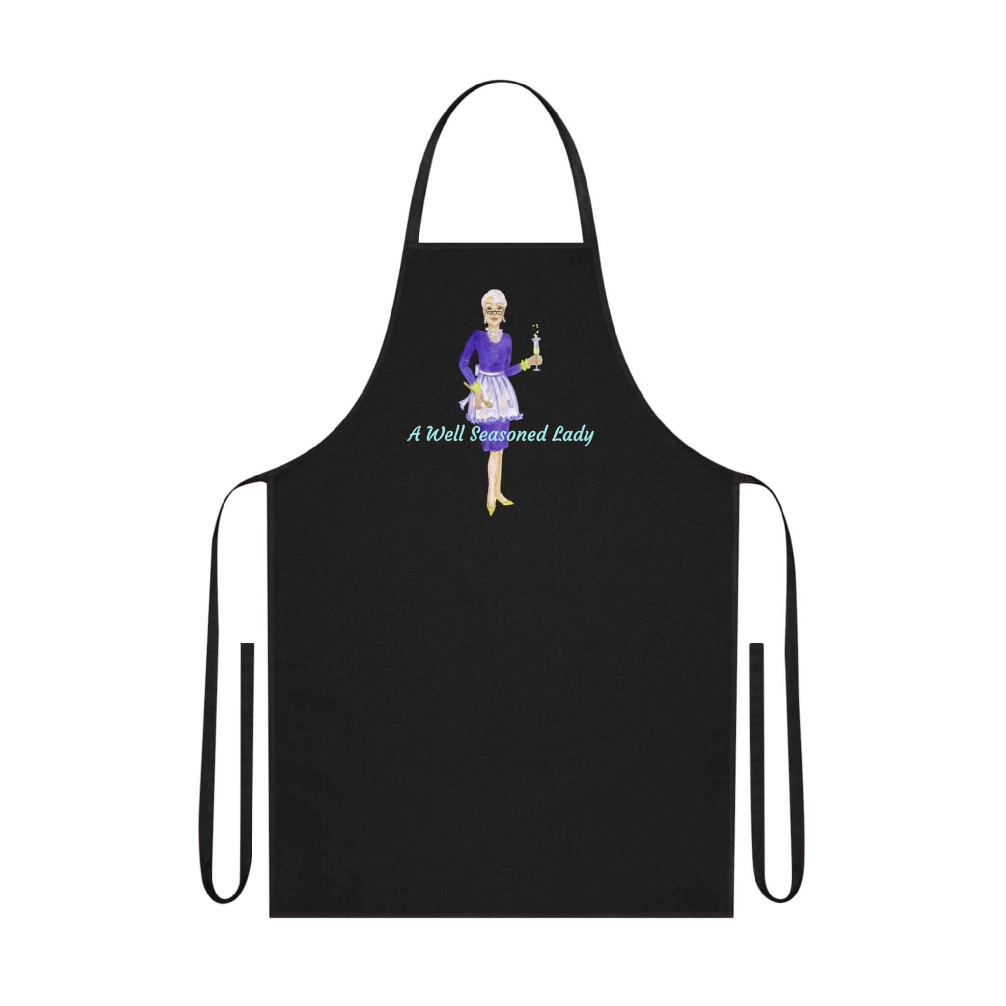 Cotton Apron - Chic Art Design by Studio Blitz for 'A Well Seasoned Lady'