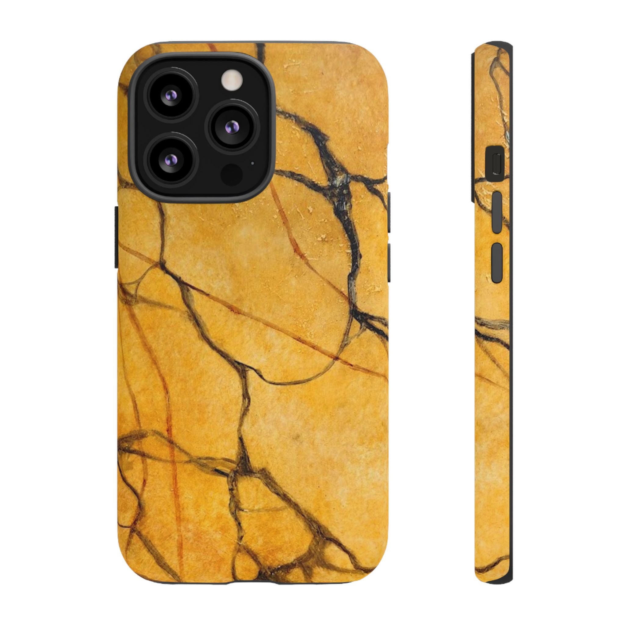 Sexy Gold Marbleized Phone Cases designed by Studio Blitz