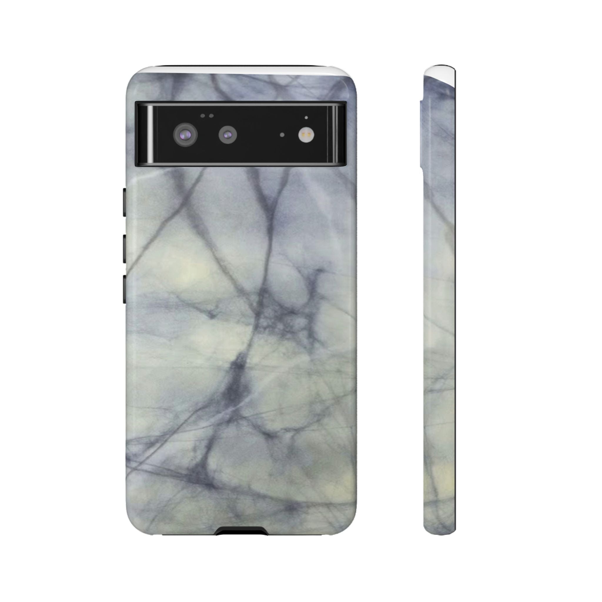 Phone Case, Eye-catching White Marble Look Tough Case by Studio Blitz