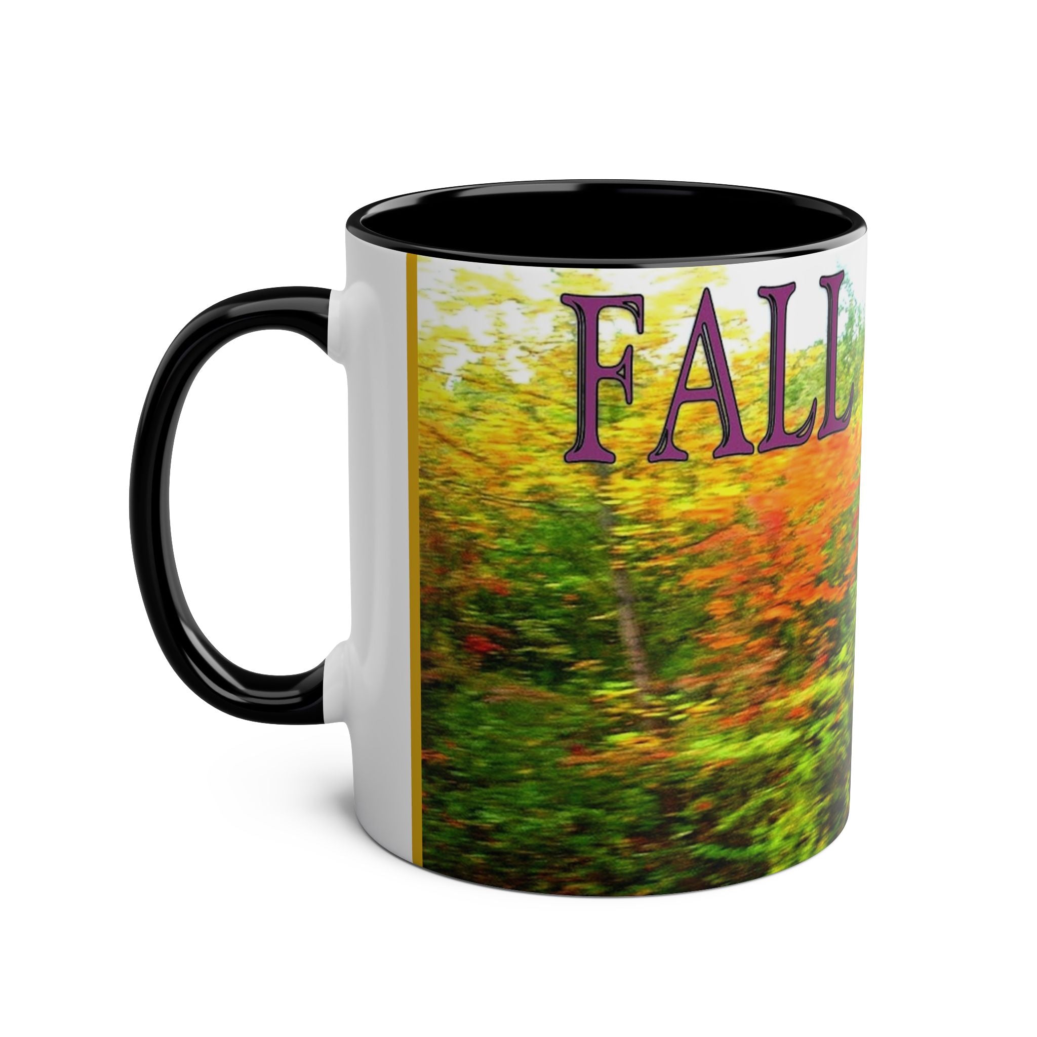 Autumn Vibes Two-Tone Coffee Mug, 11oz - Studio Blitz Design