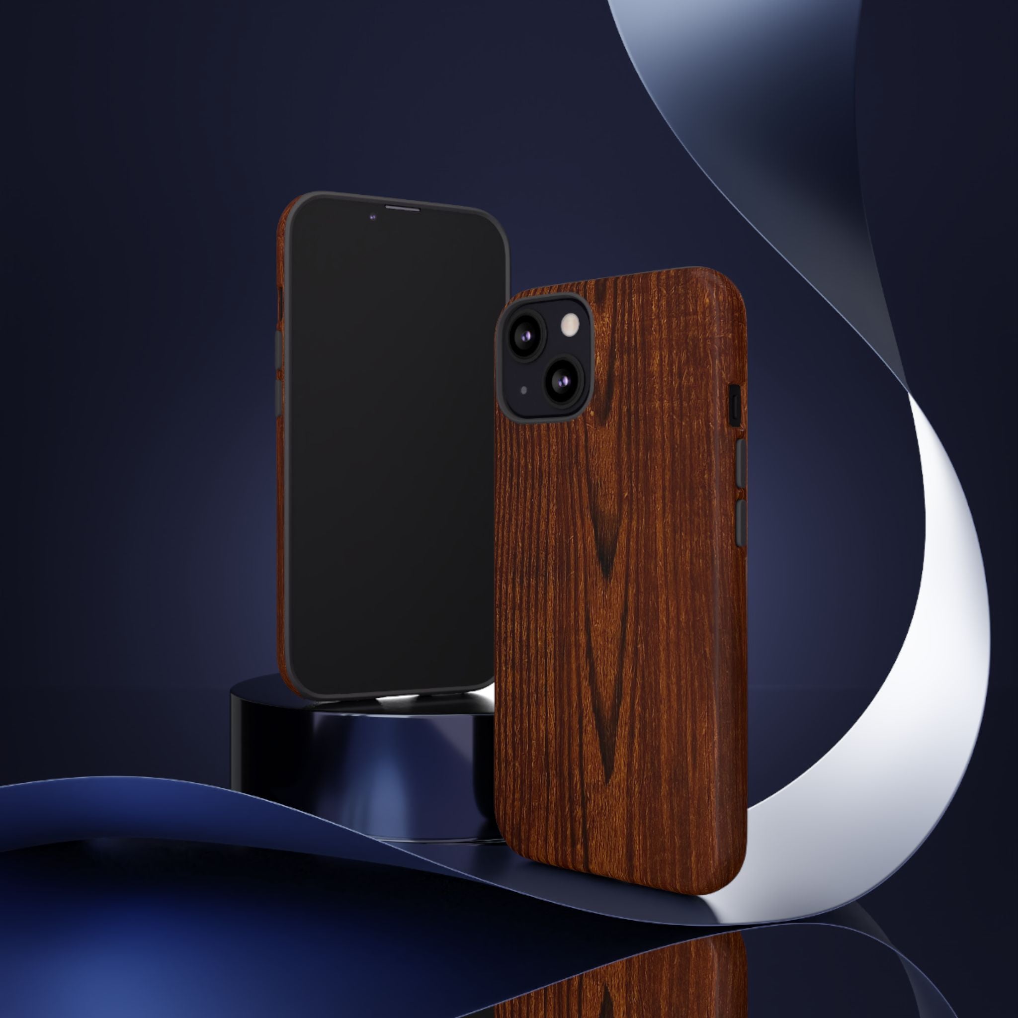 Tough Phone Case in Wooden Design by Studio Blitz