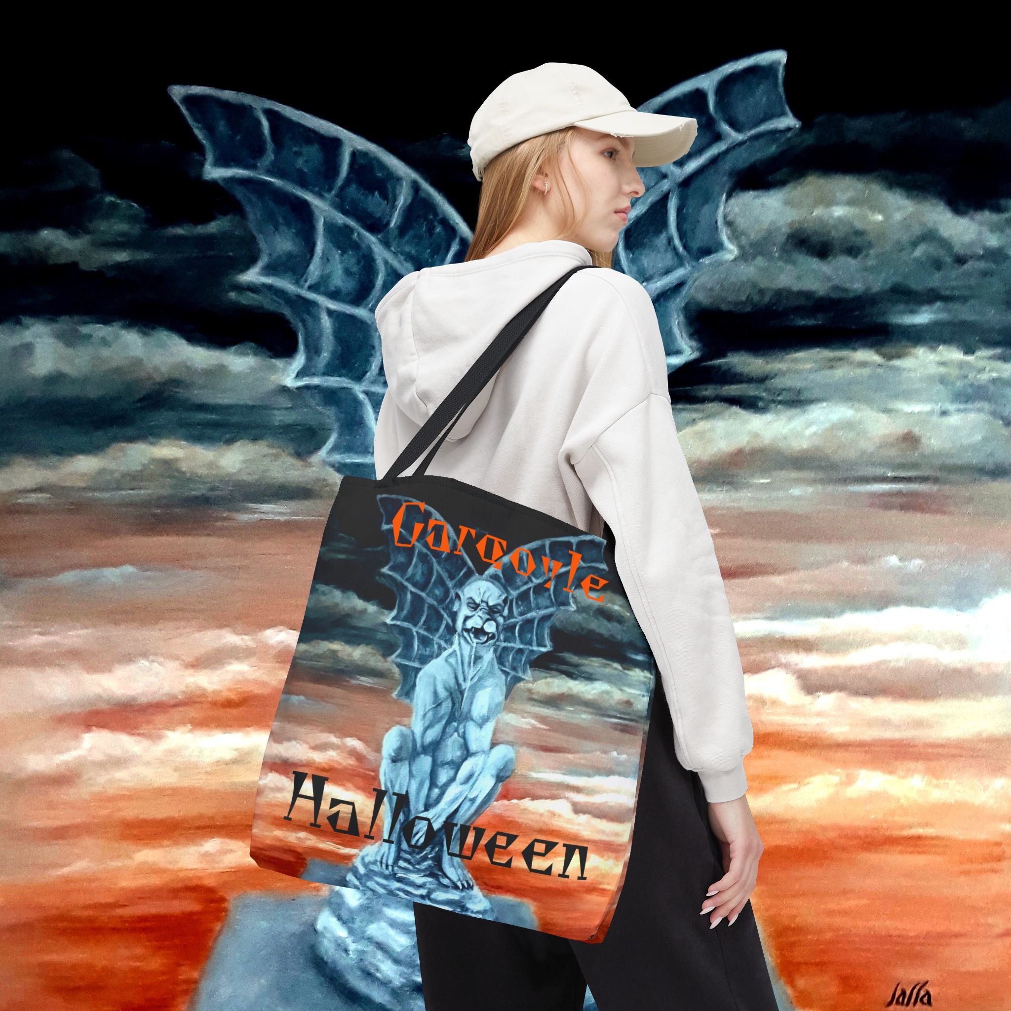 Halloween Gargoyle Tote/Trick or Treat Bag