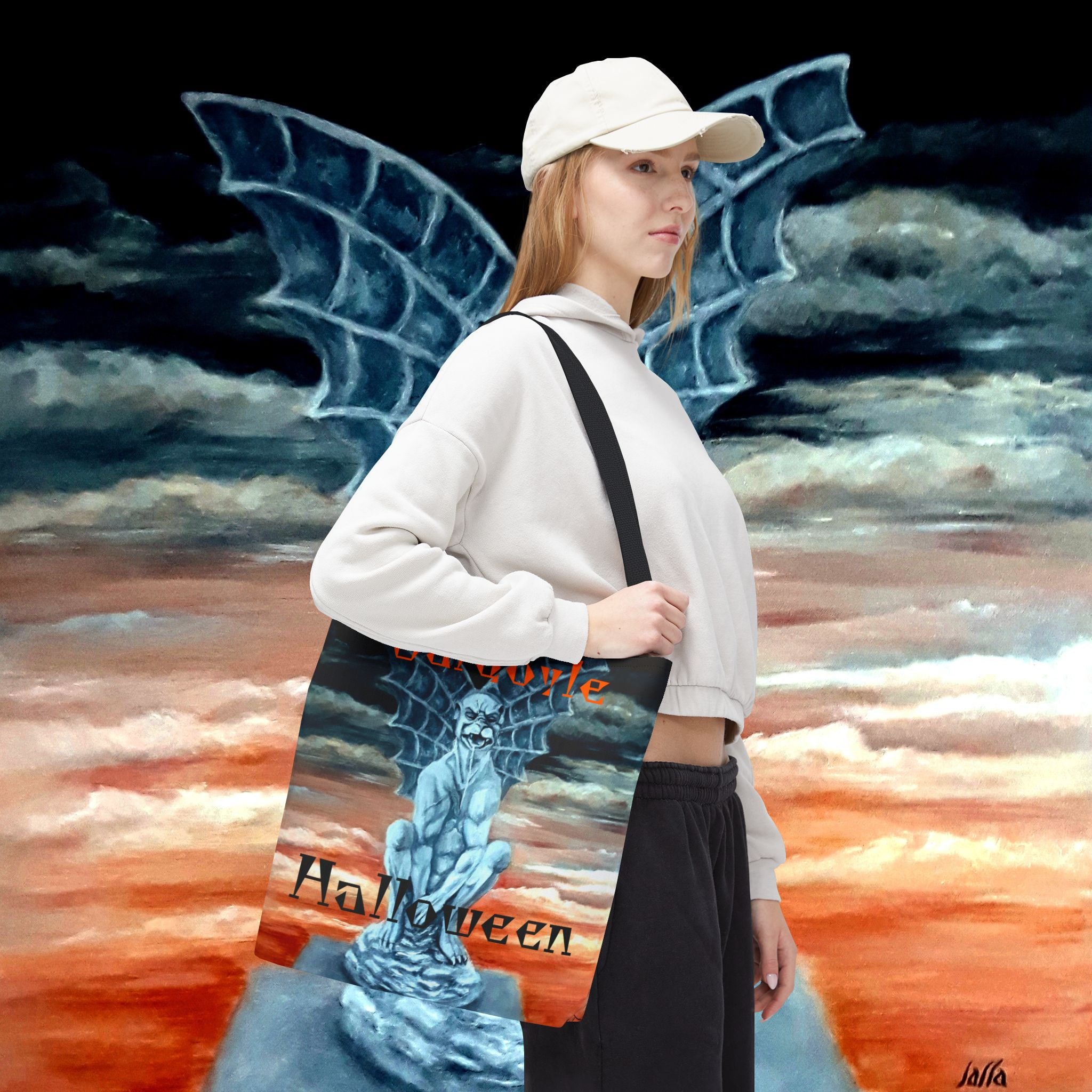 Halloween Gargoyle Tote/Trick or Treat Bag