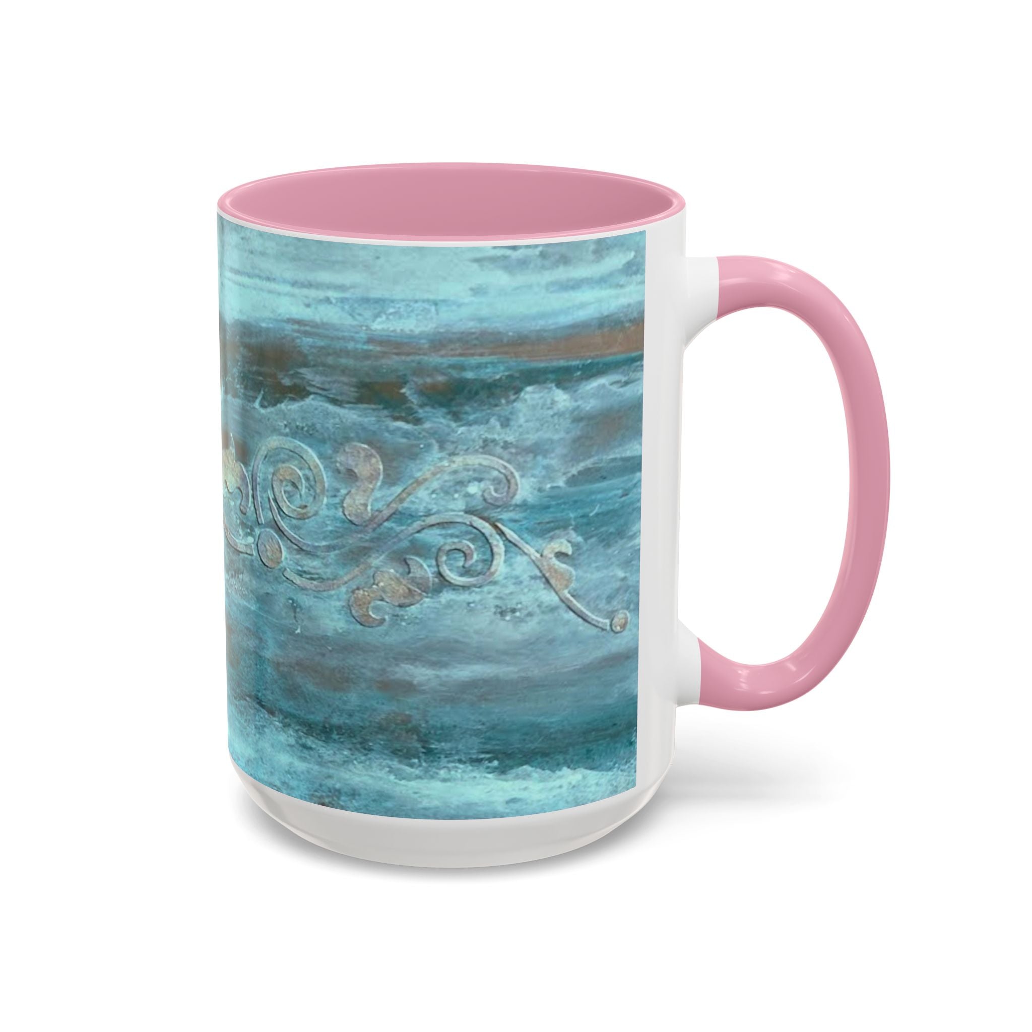 Artistically painted scrolled Mugs by Studio Blitz