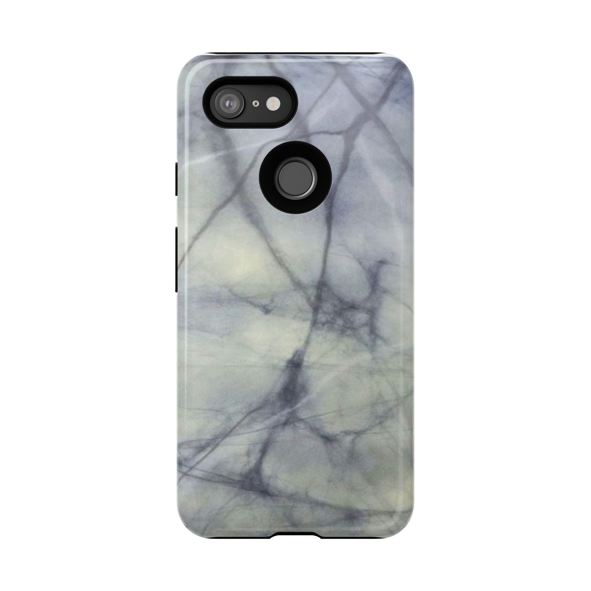 Phone Case, Eye-catching White Marble Look Tough Case by Studio Blitz
