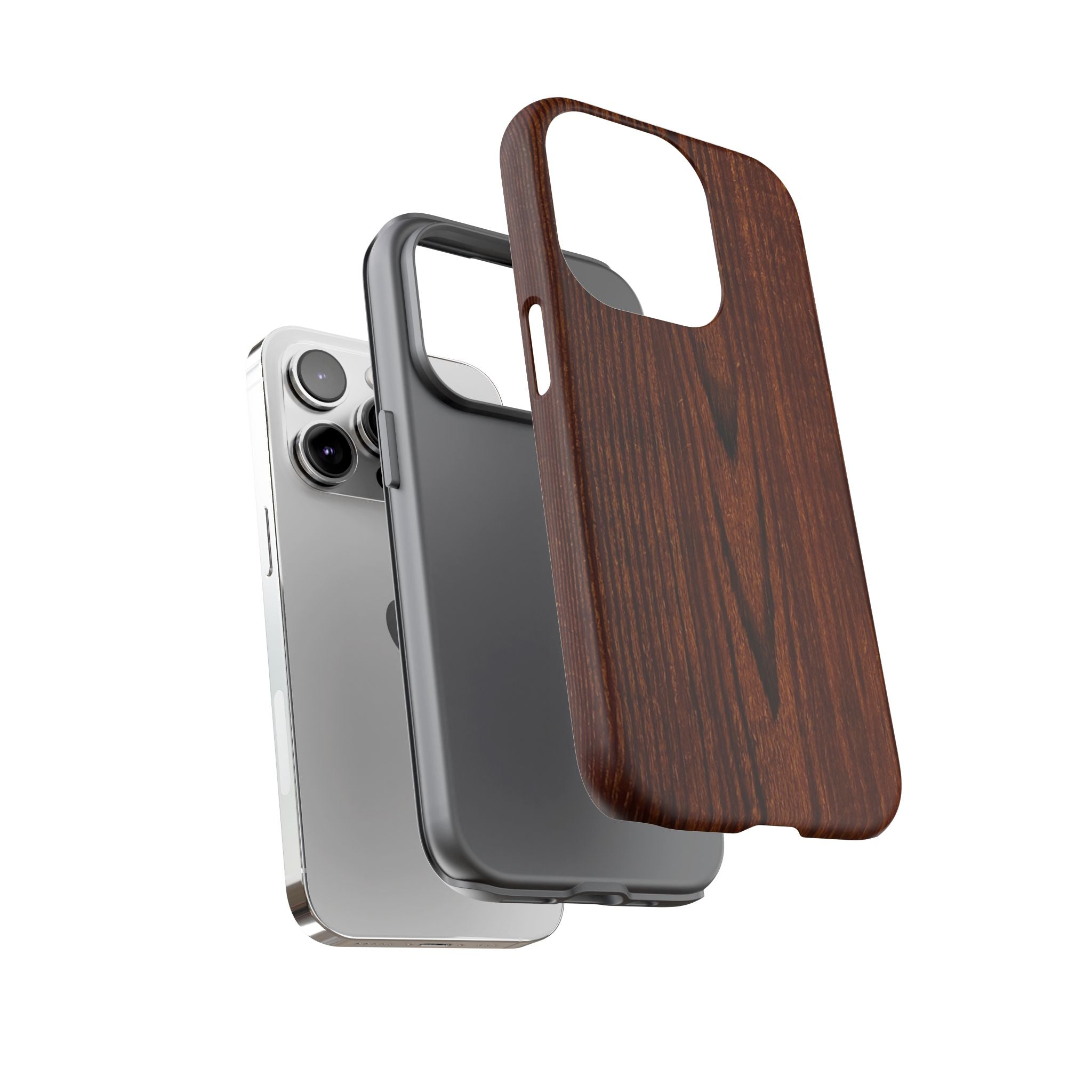 Tough Phone Case in Wooden Design by Studio Blitz