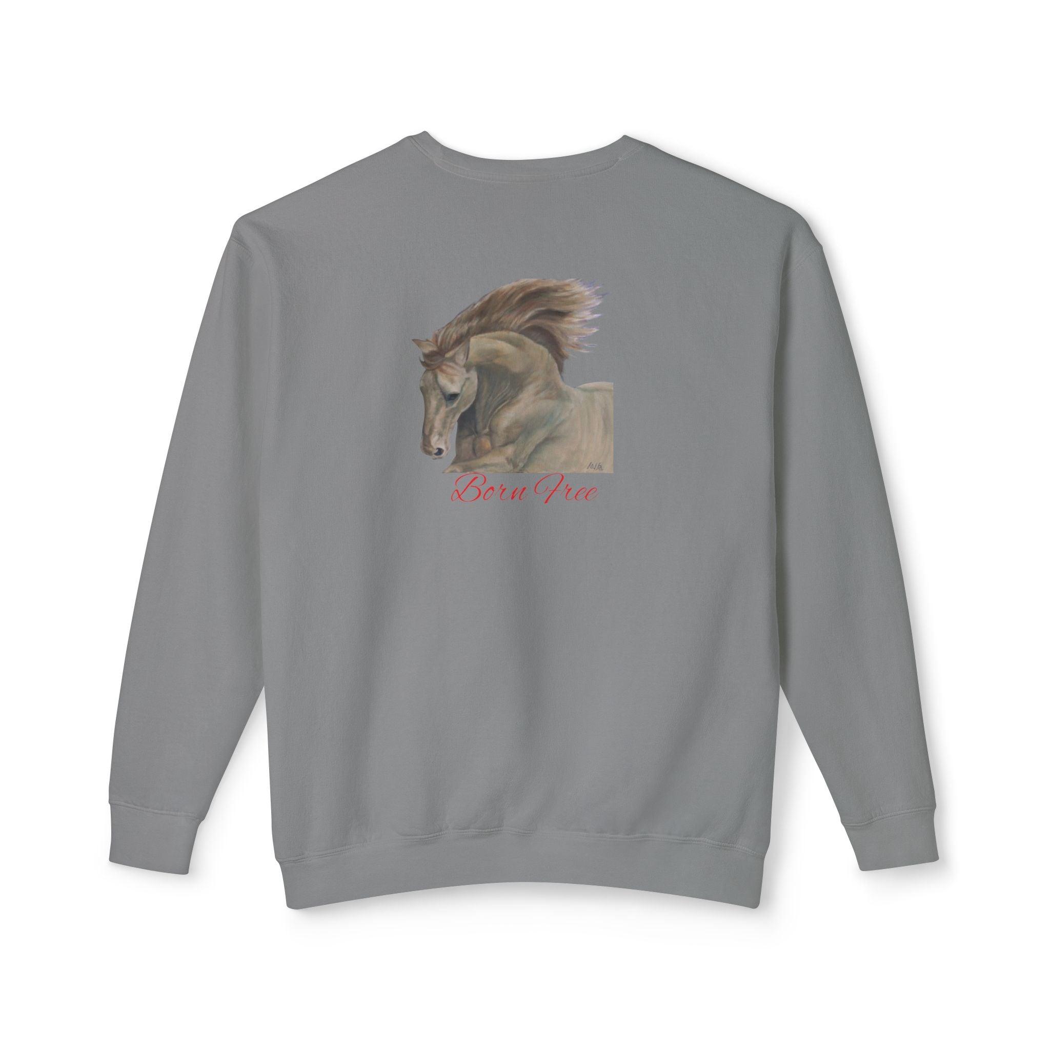 Horse Lovers Unisex Sweatshirt - Wild & Free Art Design by Studio Blitz