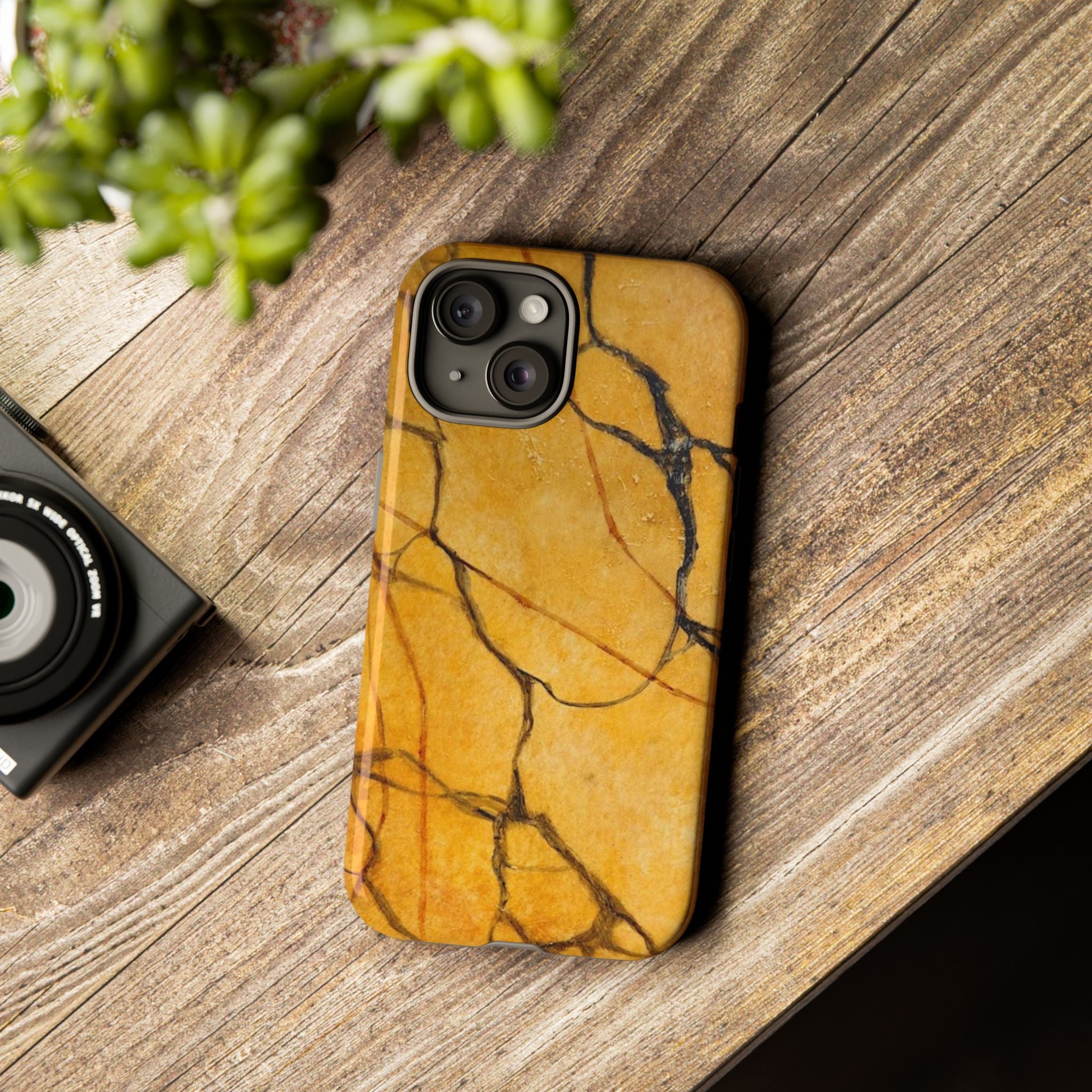 Sexy Gold Marbleized Phone Cases designed by Studio Blitz