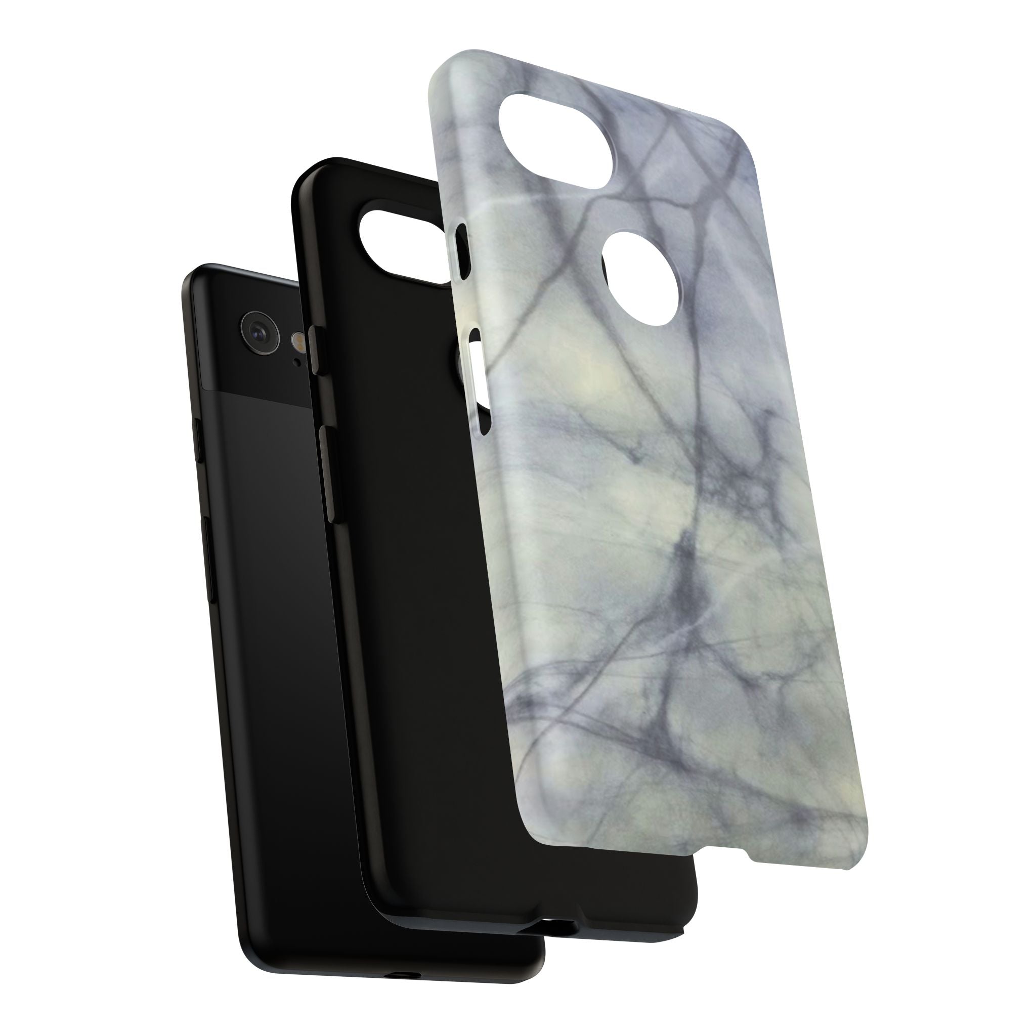 Phone Case, Eye-catching White Marble Look Tough Case by Studio Blitz