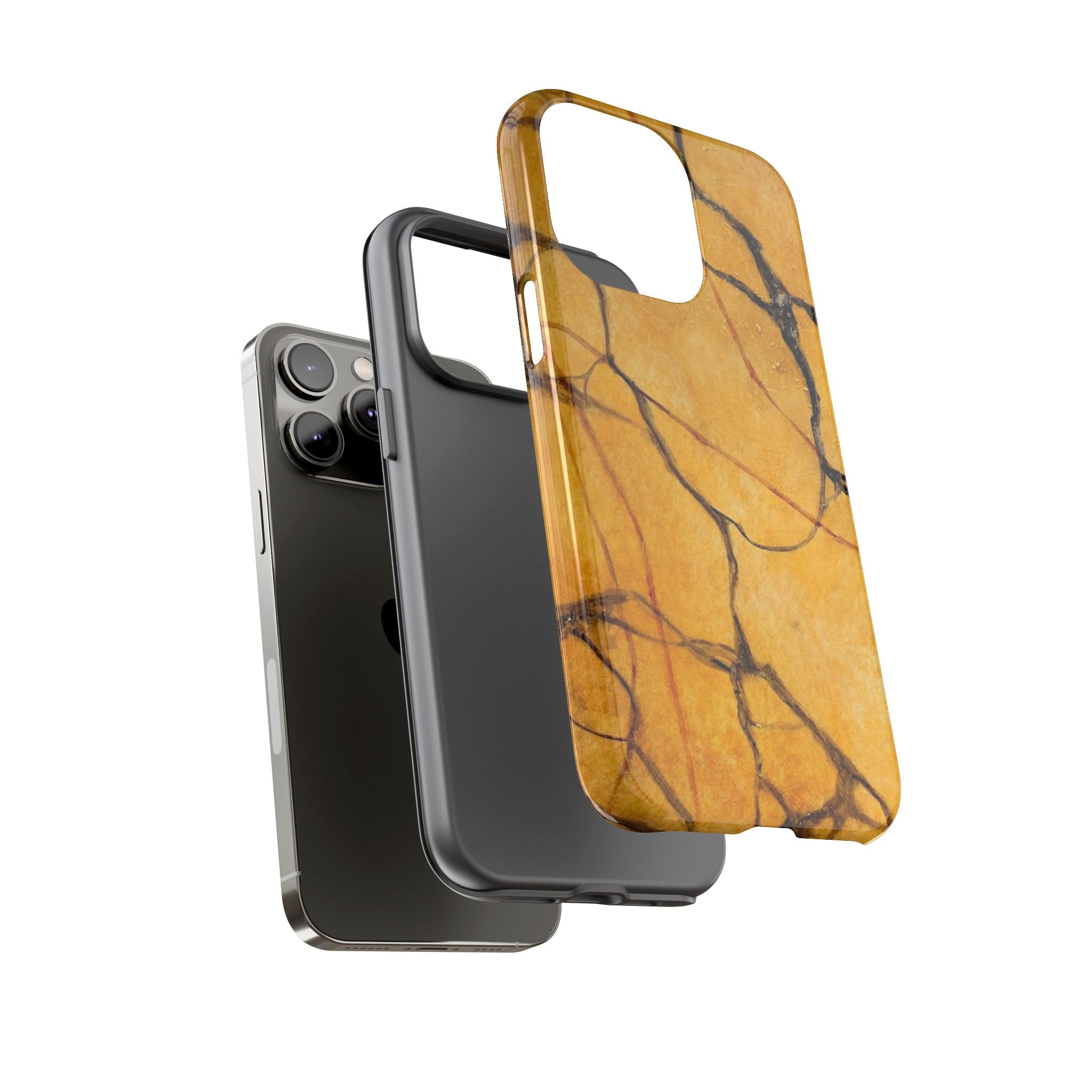 Sexy Gold Marbleized Phone Cases designed by Studio Blitz