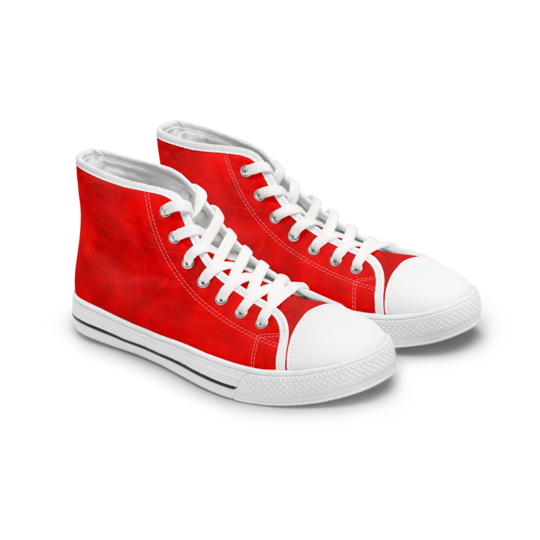 High Top Sneakers - Trendy Red Art Design by Studio Blitz