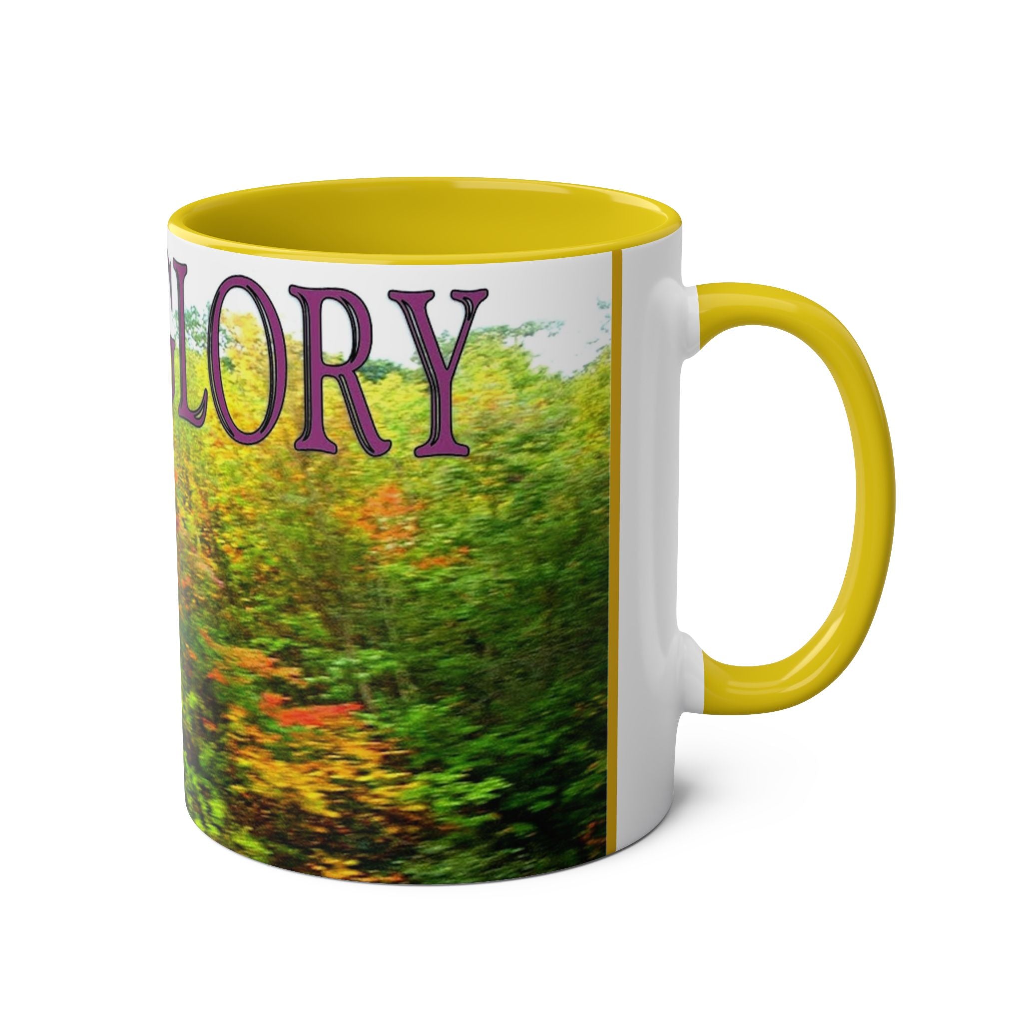 Autumn Vibes Two-Tone Coffee Mug, 11oz - Studio Blitz Design