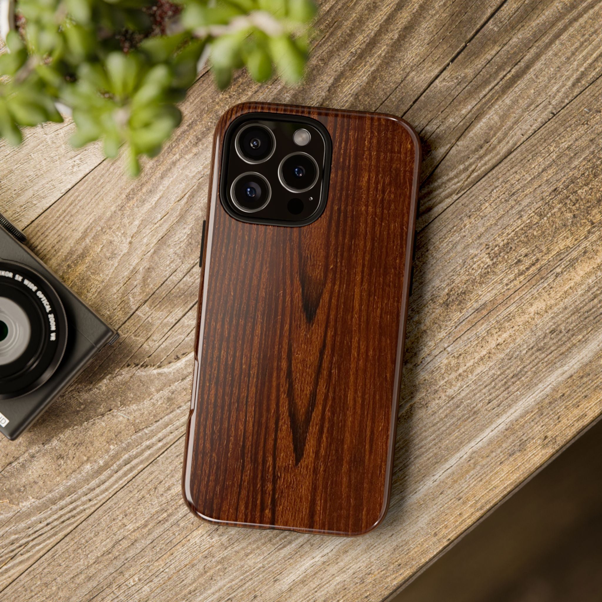 Tough Phone Case in Wooden Design by Studio Blitz