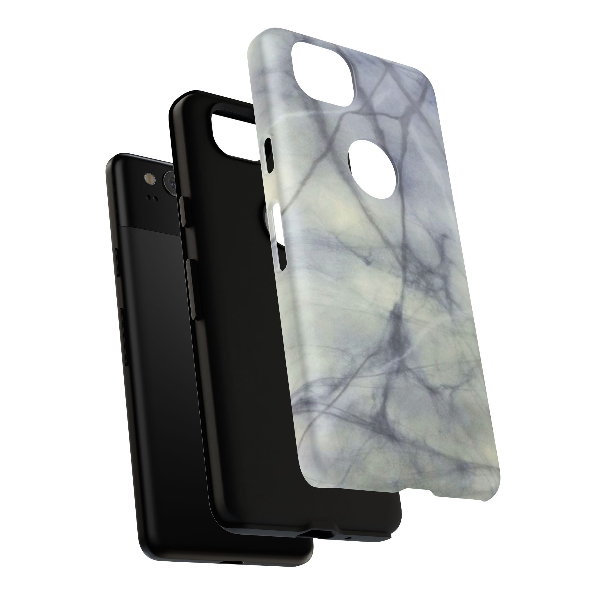 Phone Case, Eye-catching White Marble Look Tough Case by Studio Blitz