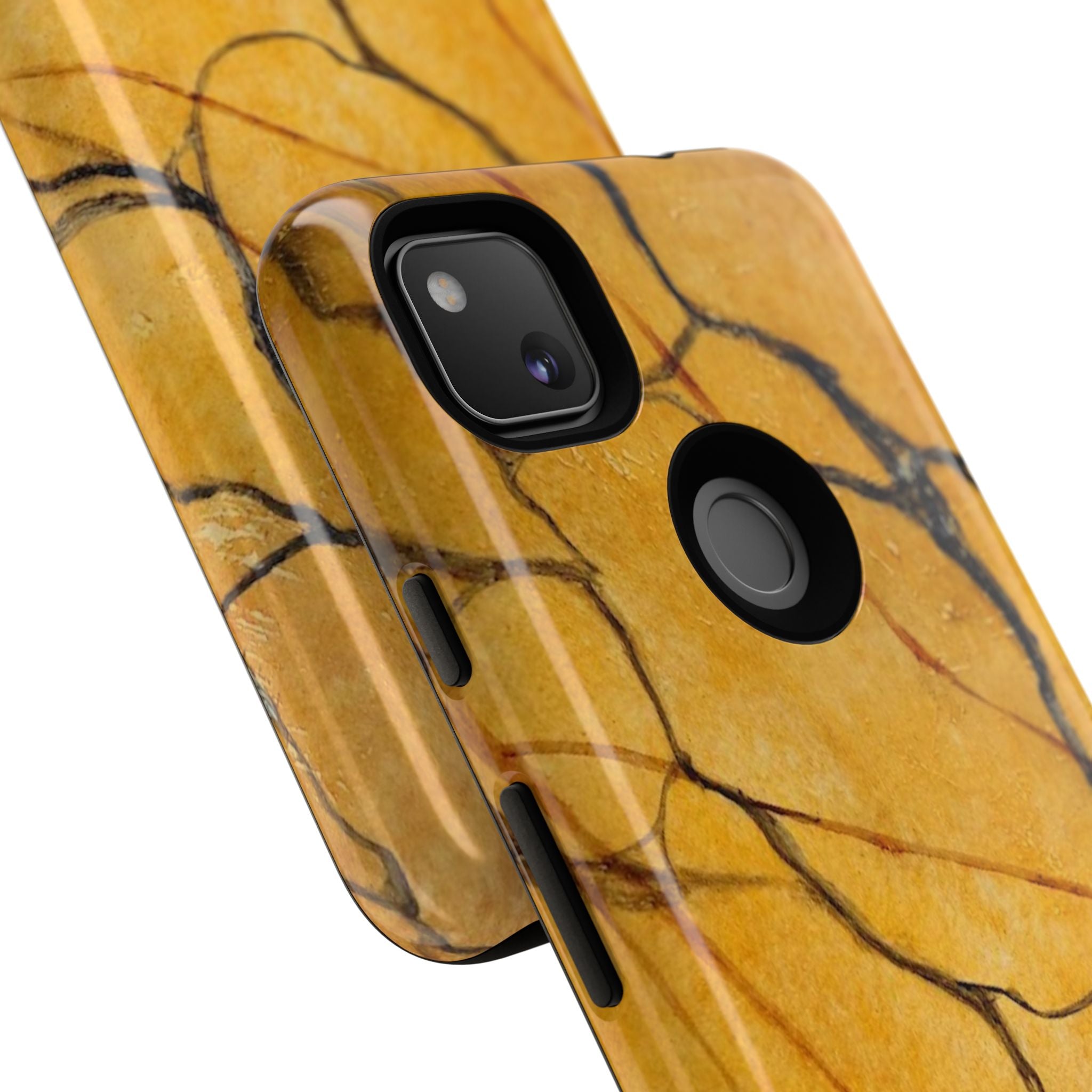 Sexy Gold Marbleized Phone Cases designed by Studio Blitz
