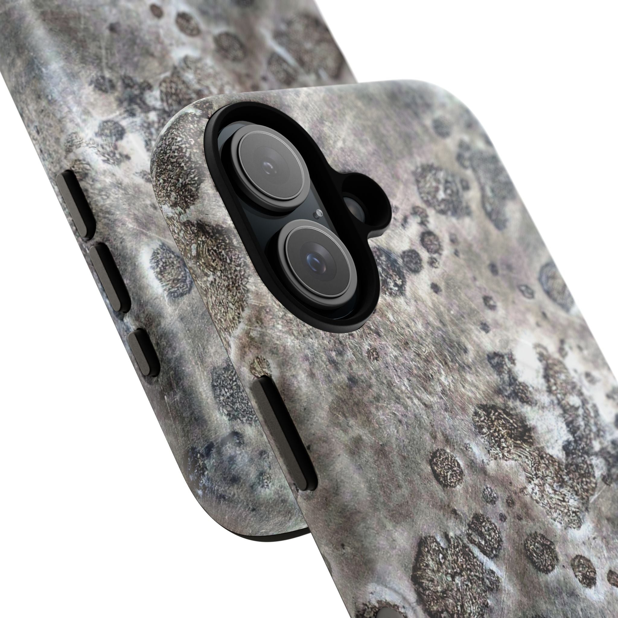 Tough Magnetic Phone Case with Moon Rock Art Design by Studio Blitz