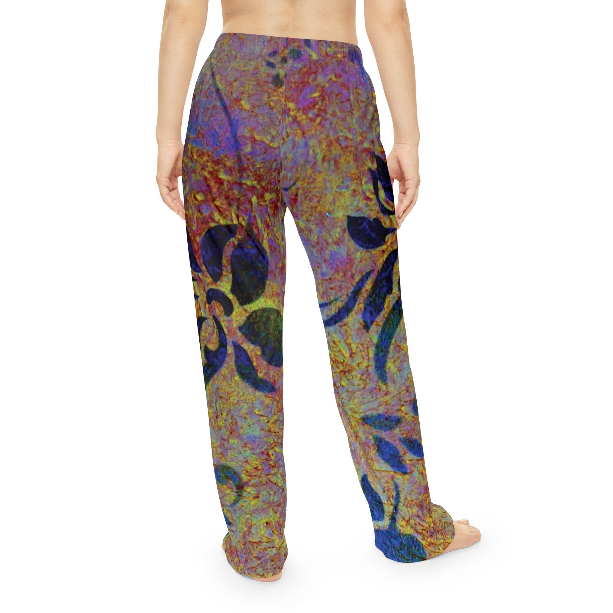 Colorful Floral Women's Pajama Pants designed by Studio Blitz