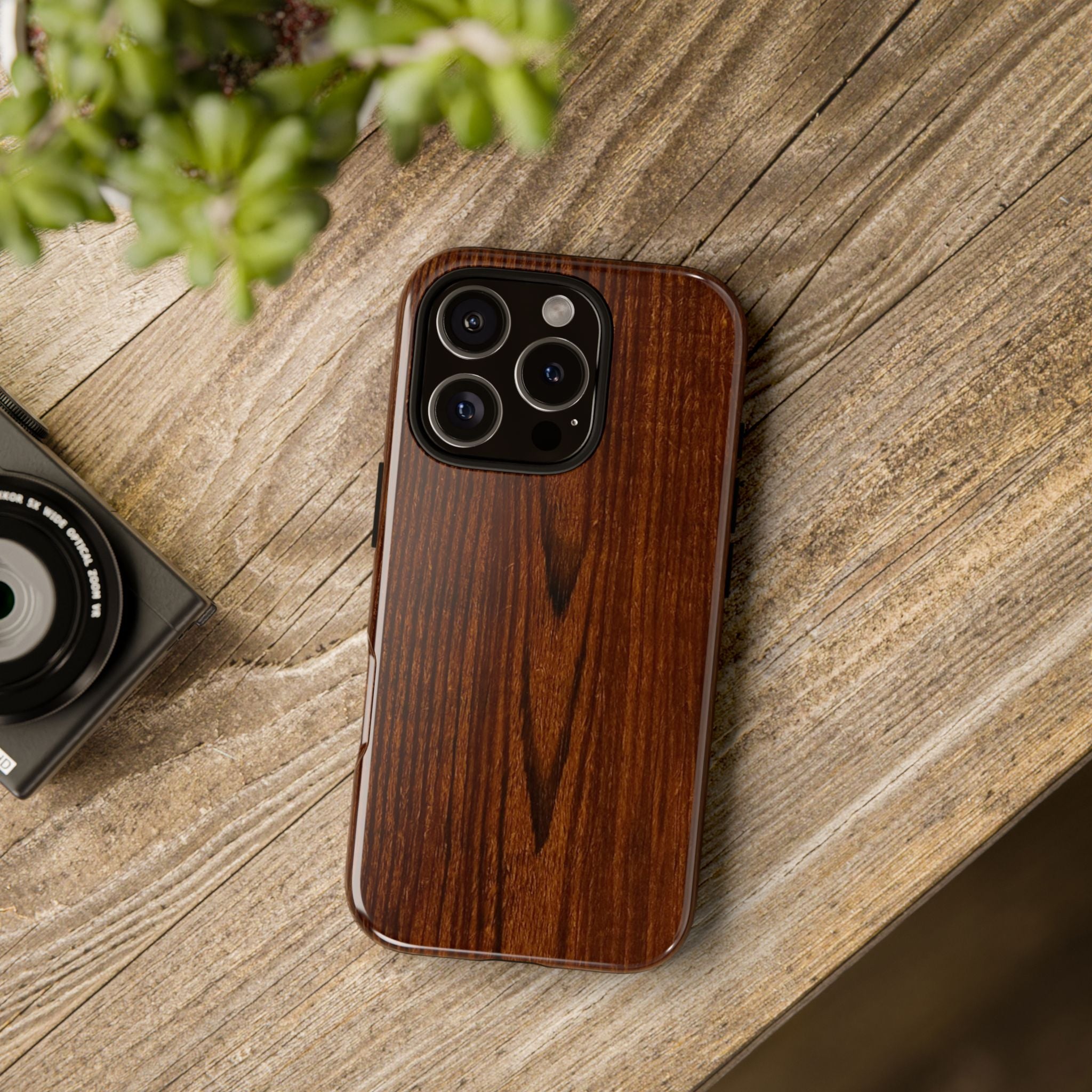 Tough Phone Case in Wooden Design by Studio Blitz