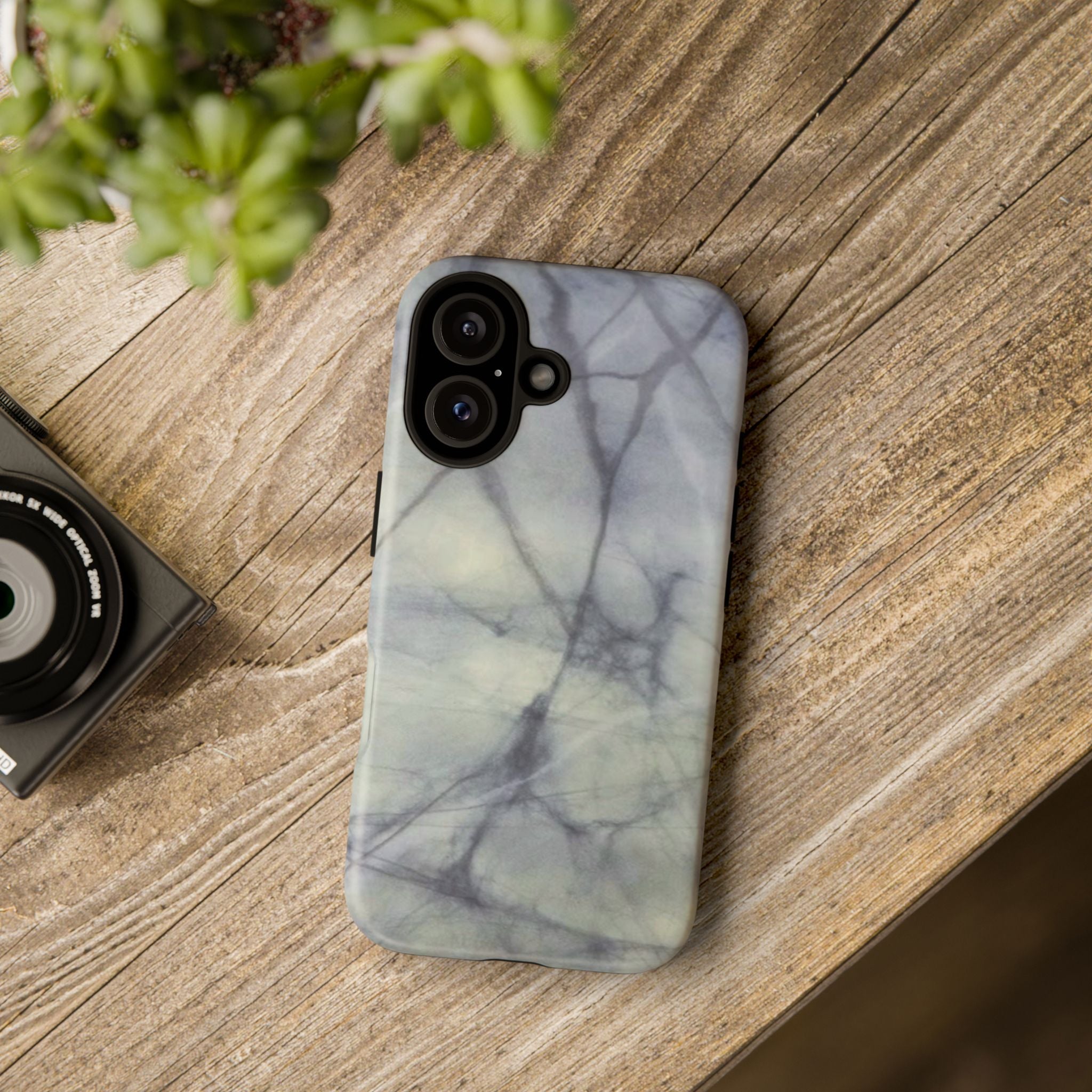 Phone Case, Eye-catching White Marble Look Tough Case by Studio Blitz