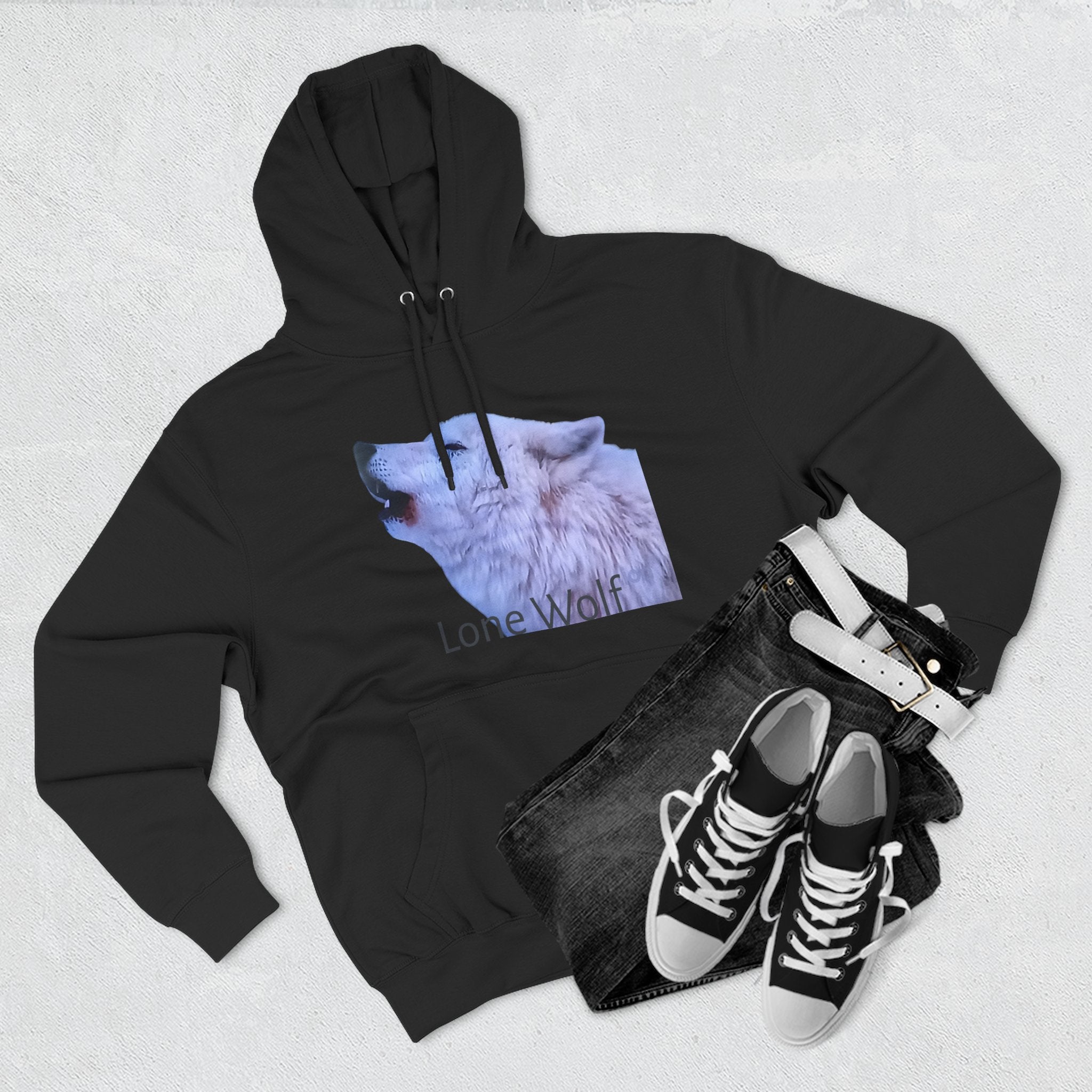 Premium Lone Wolf Hoodie by Studio Blitz