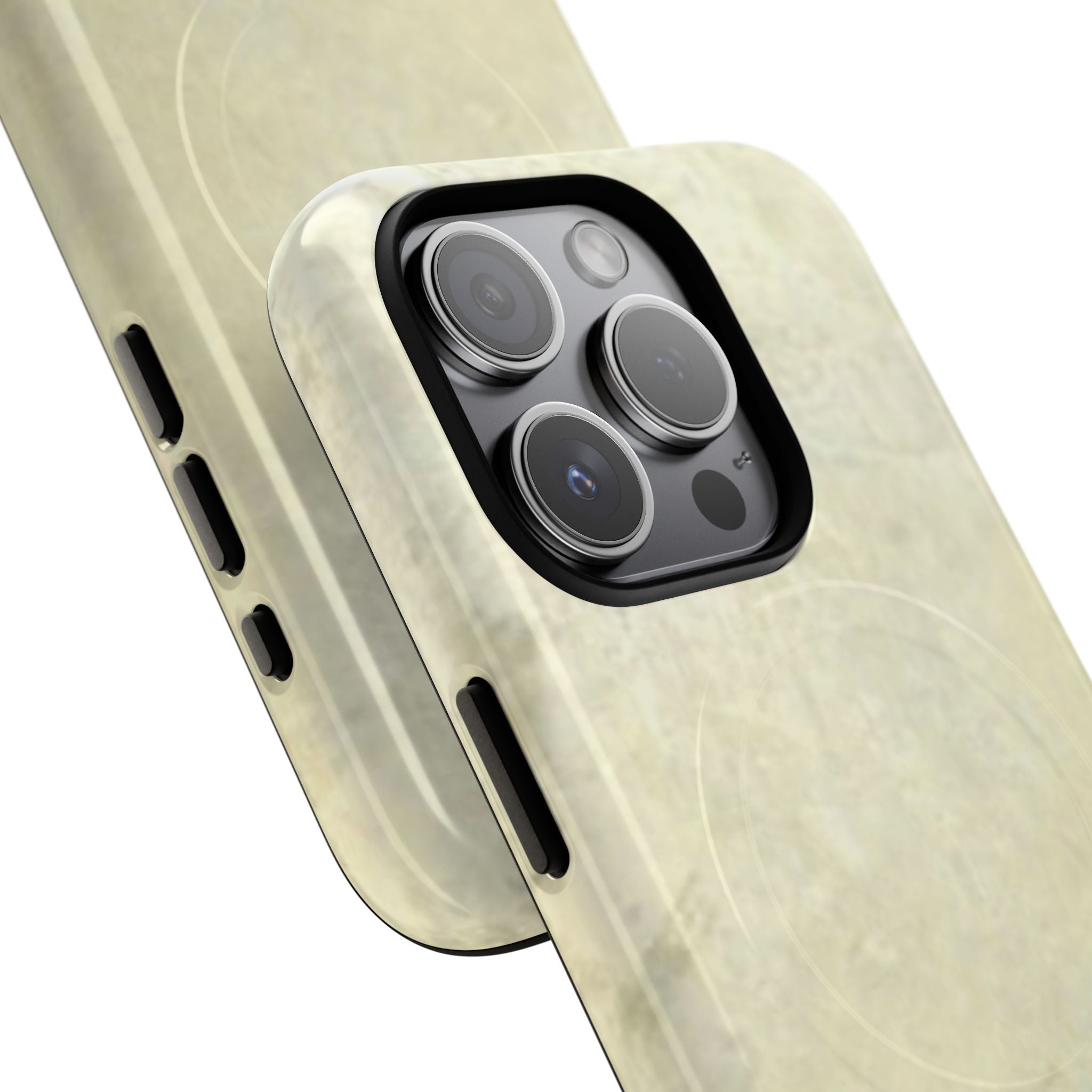 Durable Magnetic Phone Case with Stylish Unique Sleek Silver Art Design by Studio Blitz