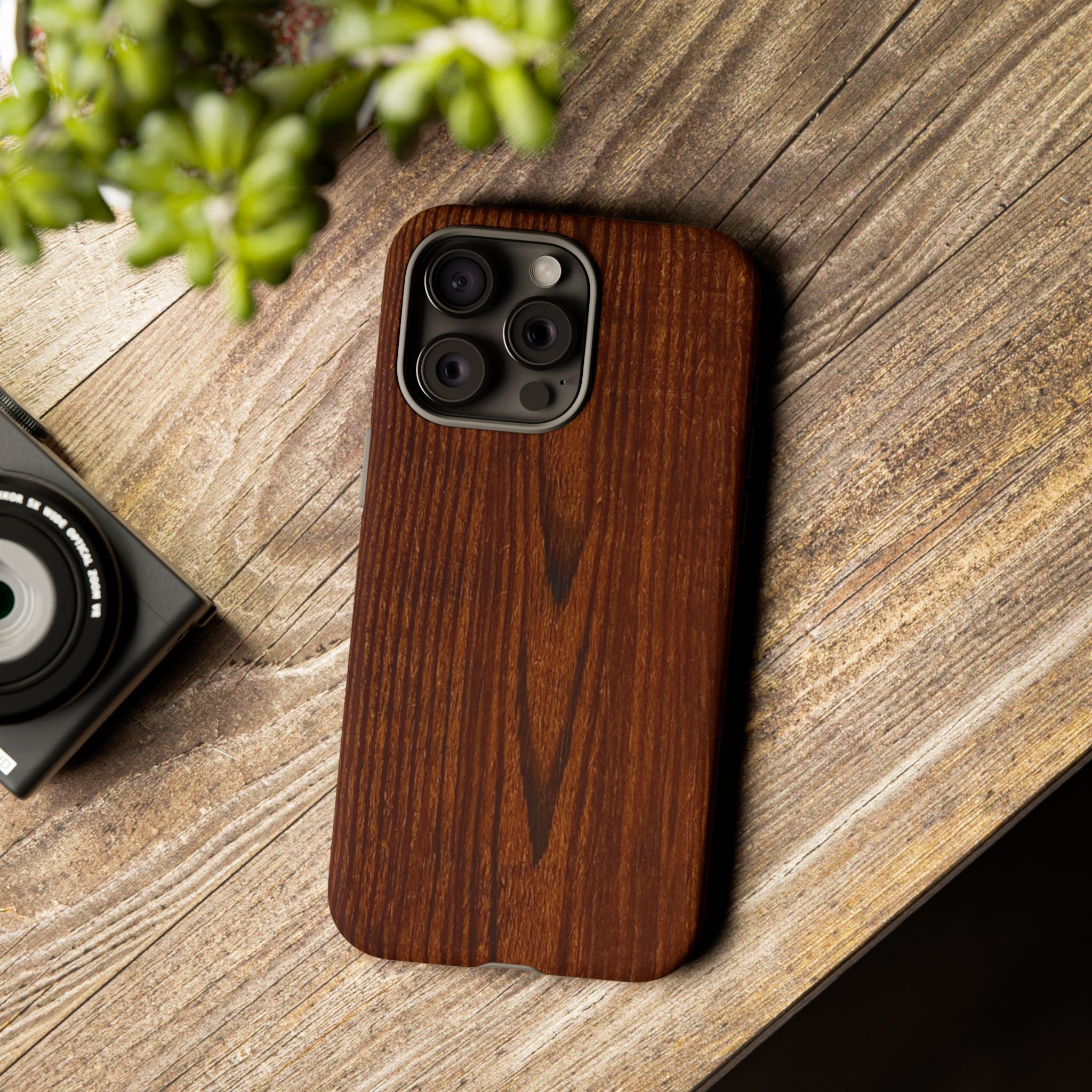 Tough Phone Case in Wooden Design by Studio Blitz