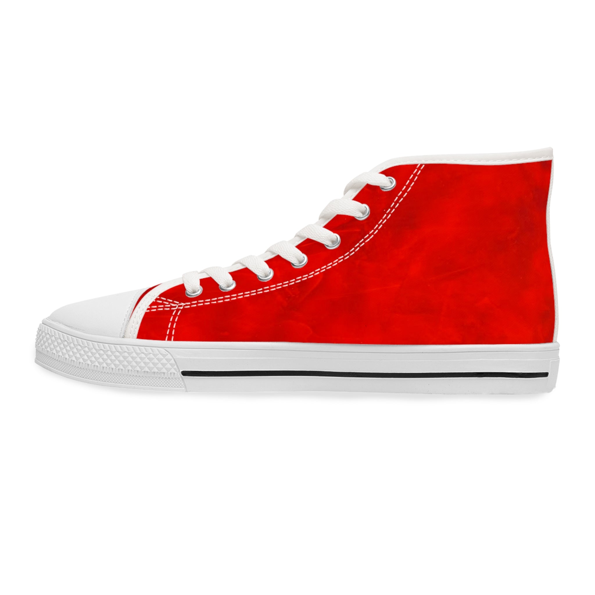 High Top Sneakers - Trendy Red Art Design by Studio Blitz
