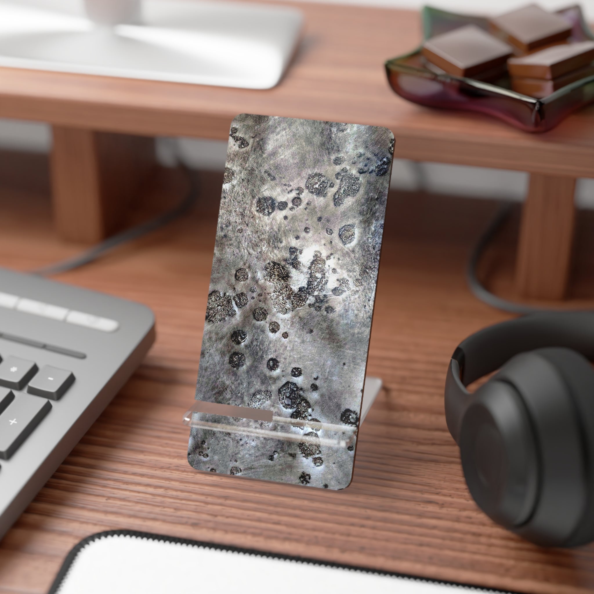 Smartphone Stand - Moon Rock Art Design by Studio Blitz