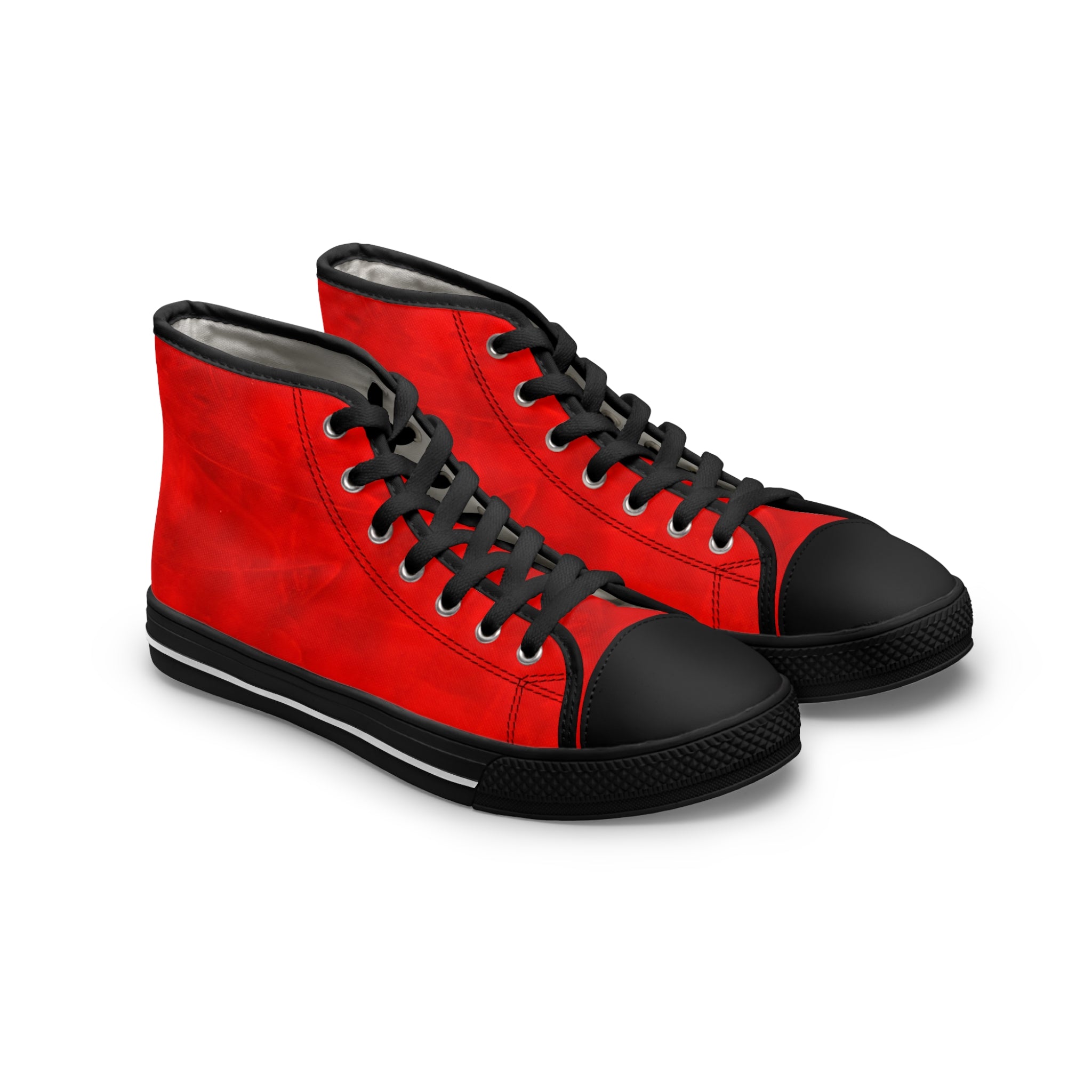 High Top Sneakers - Trendy Red Art Design by Studio Blitz