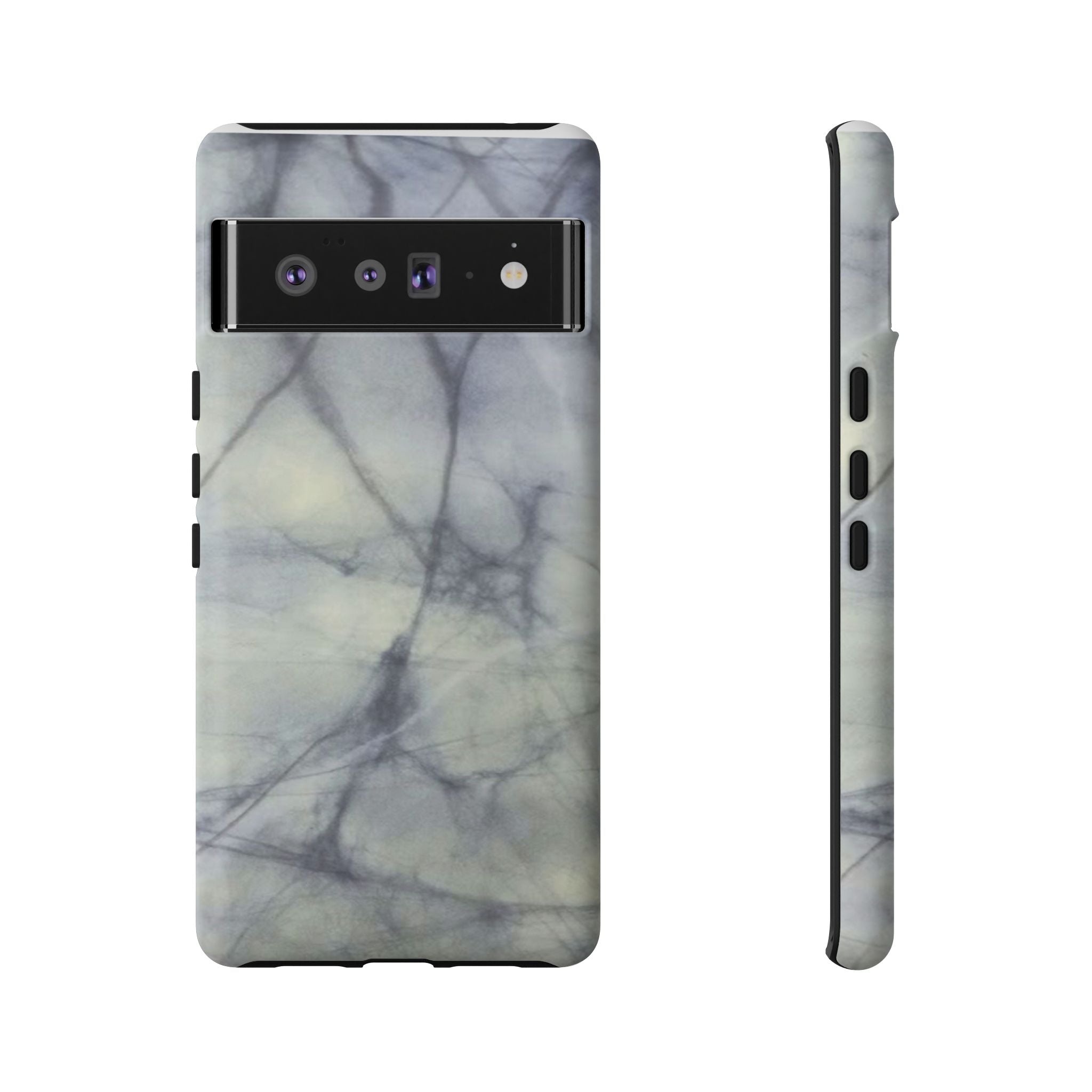 Phone Case, Eye-catching White Marble Look Tough Case by Studio Blitz