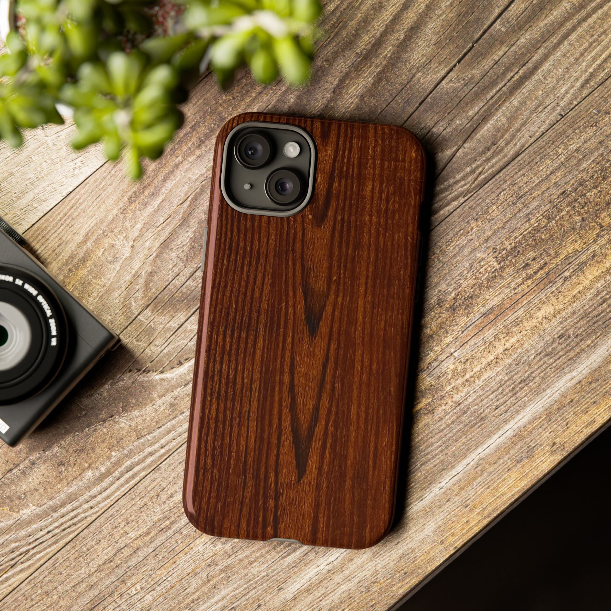 Tough Phone Case in Wooden Design by Studio Blitz