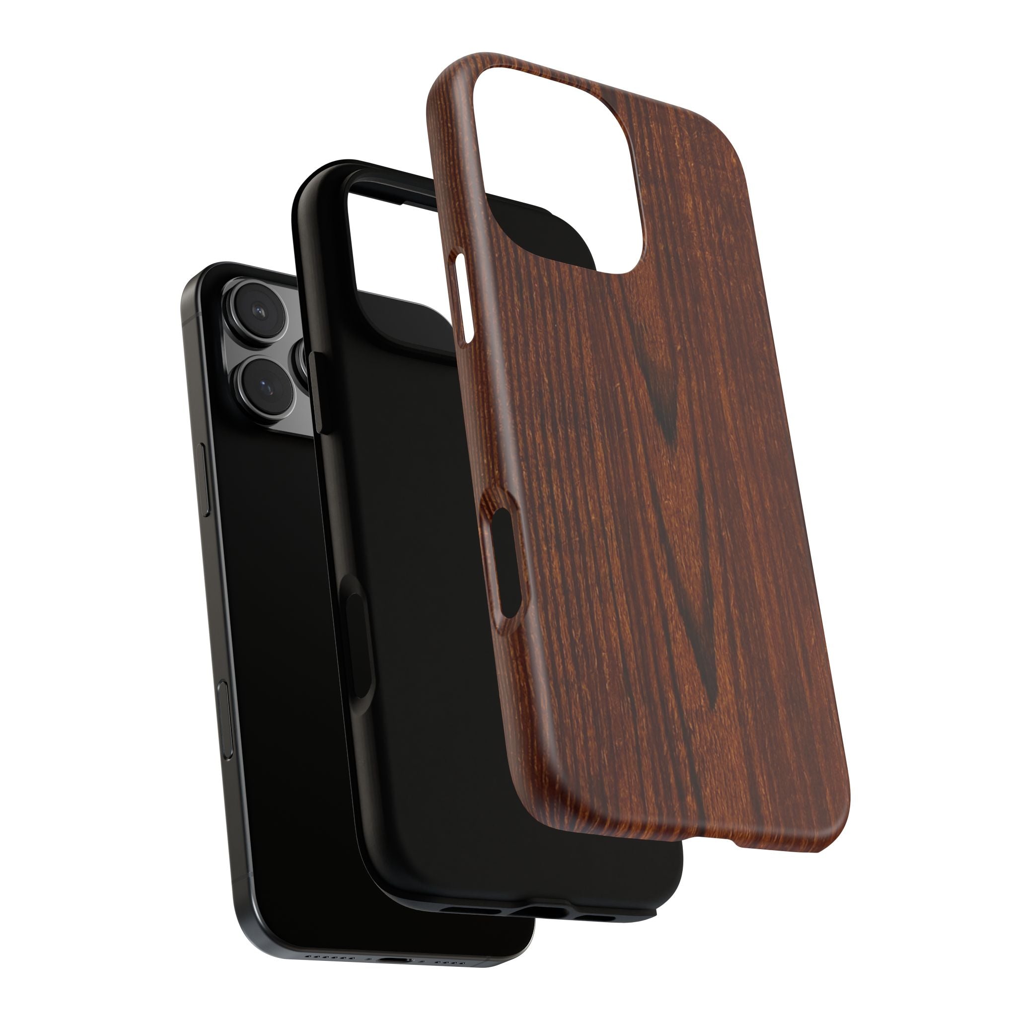 Tough Phone Case in Wooden Design by Studio Blitz