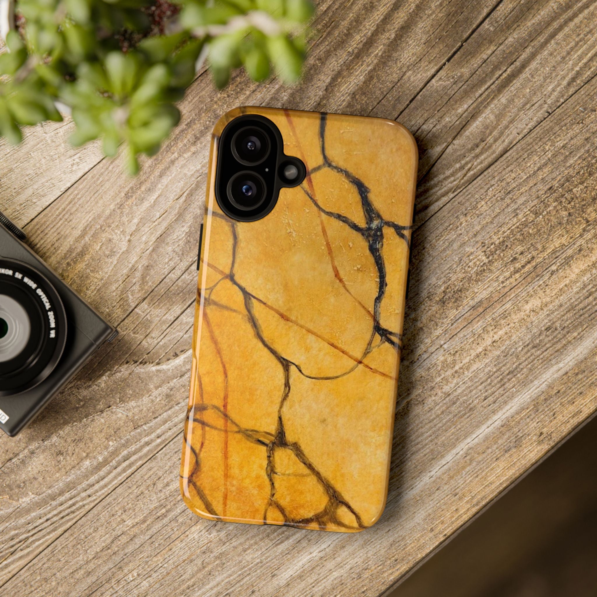 Sexy Gold Marbleized Phone Cases designed by Studio Blitz