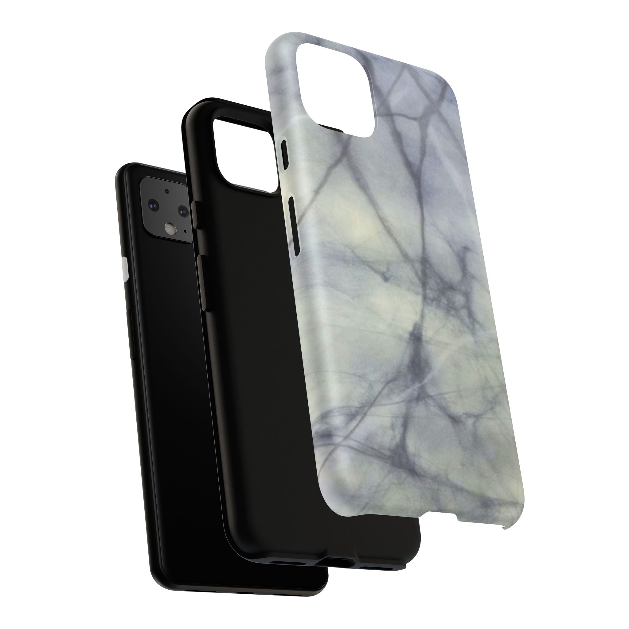 Phone Case, Eye-catching White Marble Look Tough Case by Studio Blitz
