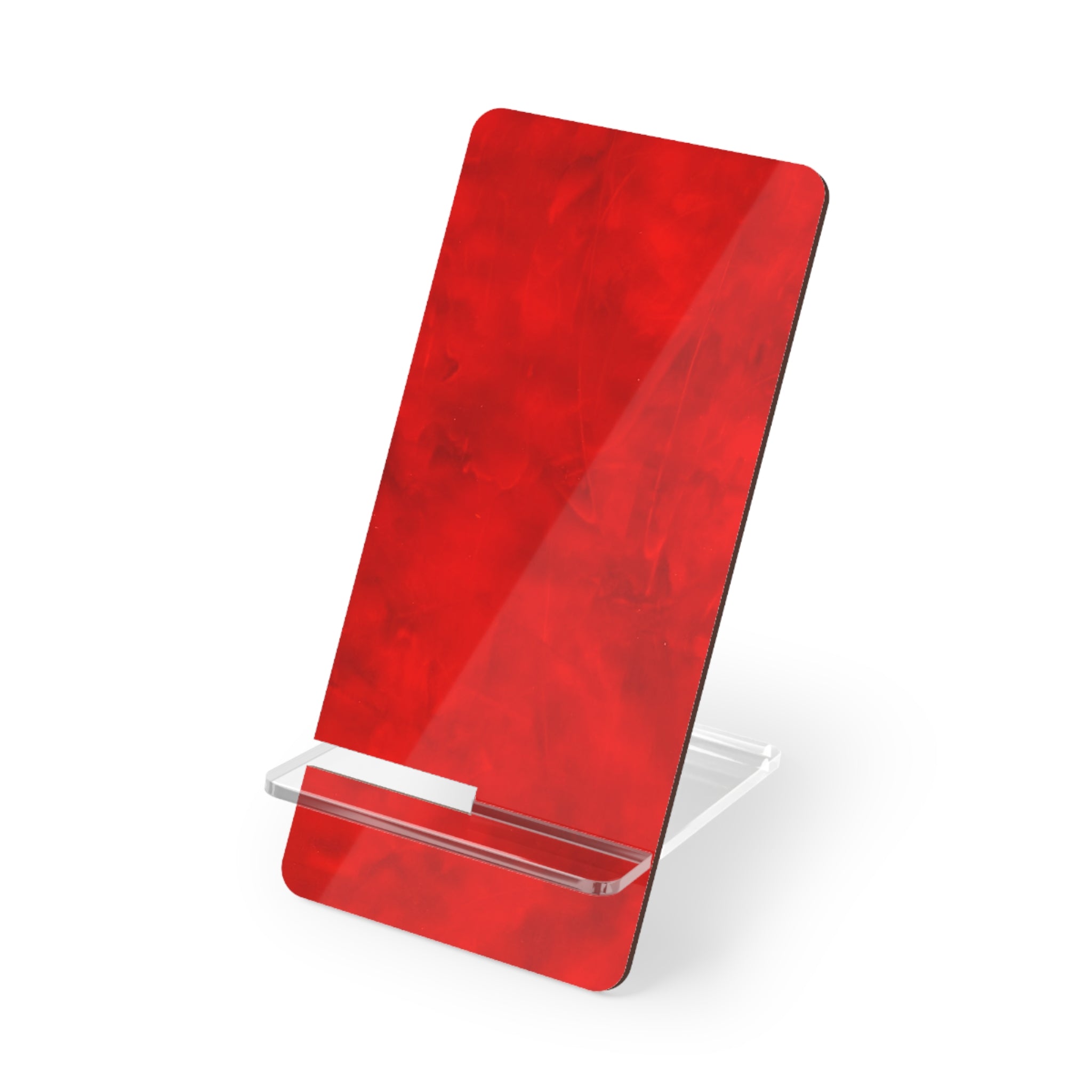 Eye Catching Phone Stand - Leather-like Red Display Stand by Studio Blitz
