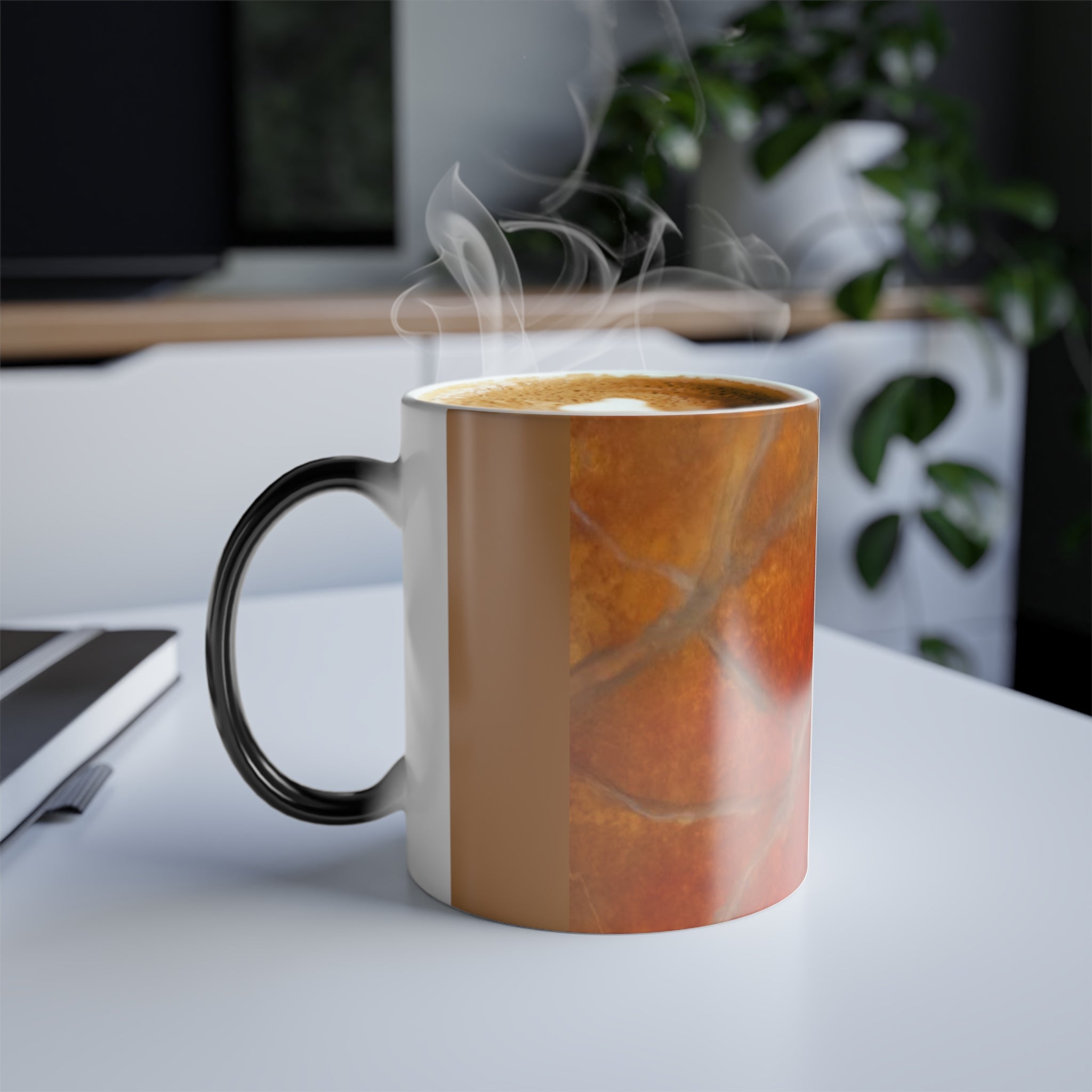Red Marbleized Mug