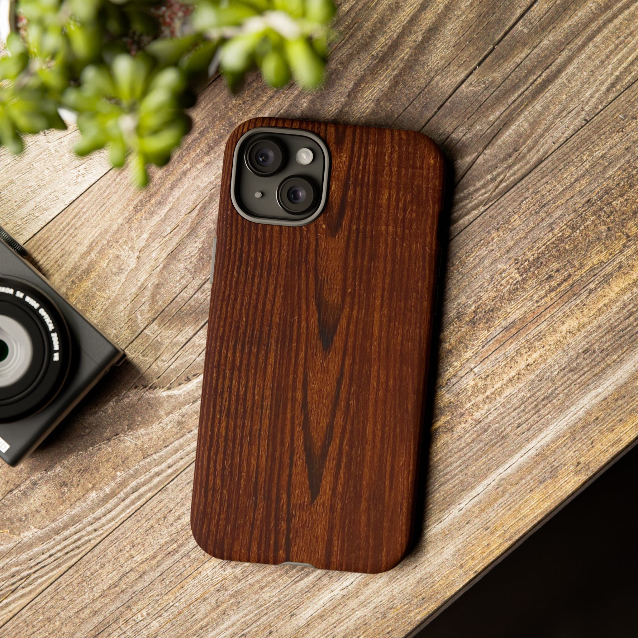 Tough Phone Case in Wooden Design by Studio Blitz