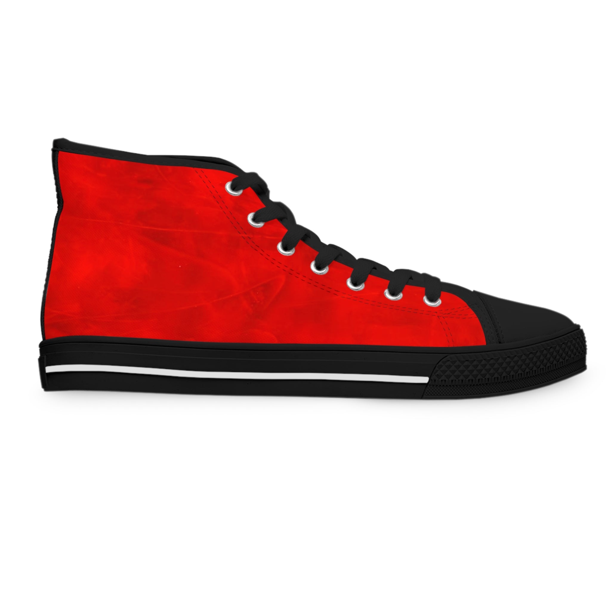 High Top Sneakers - Trendy Red Art Design by Studio Blitz