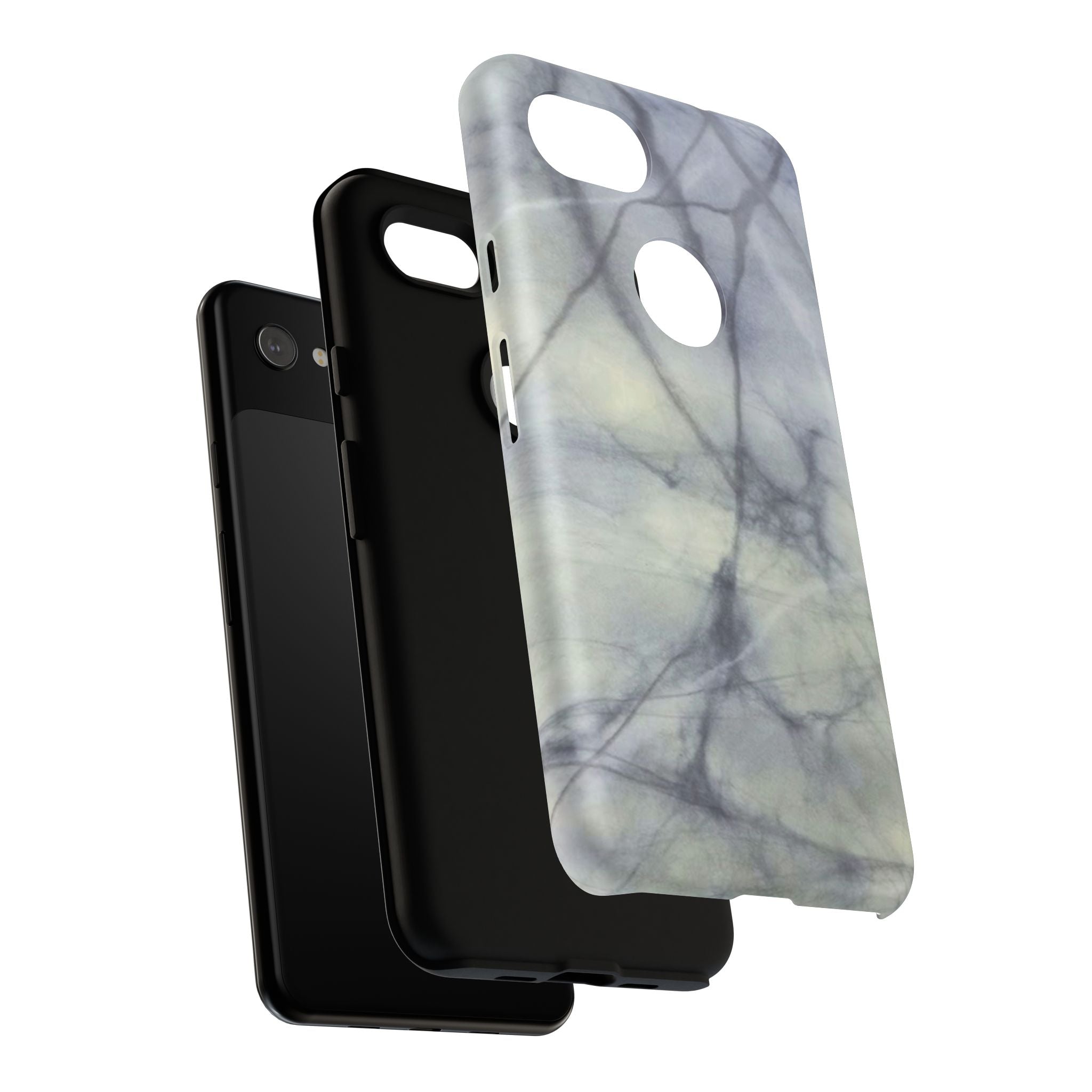 Phone Case, Eye-catching White Marble Look Tough Case by Studio Blitz
