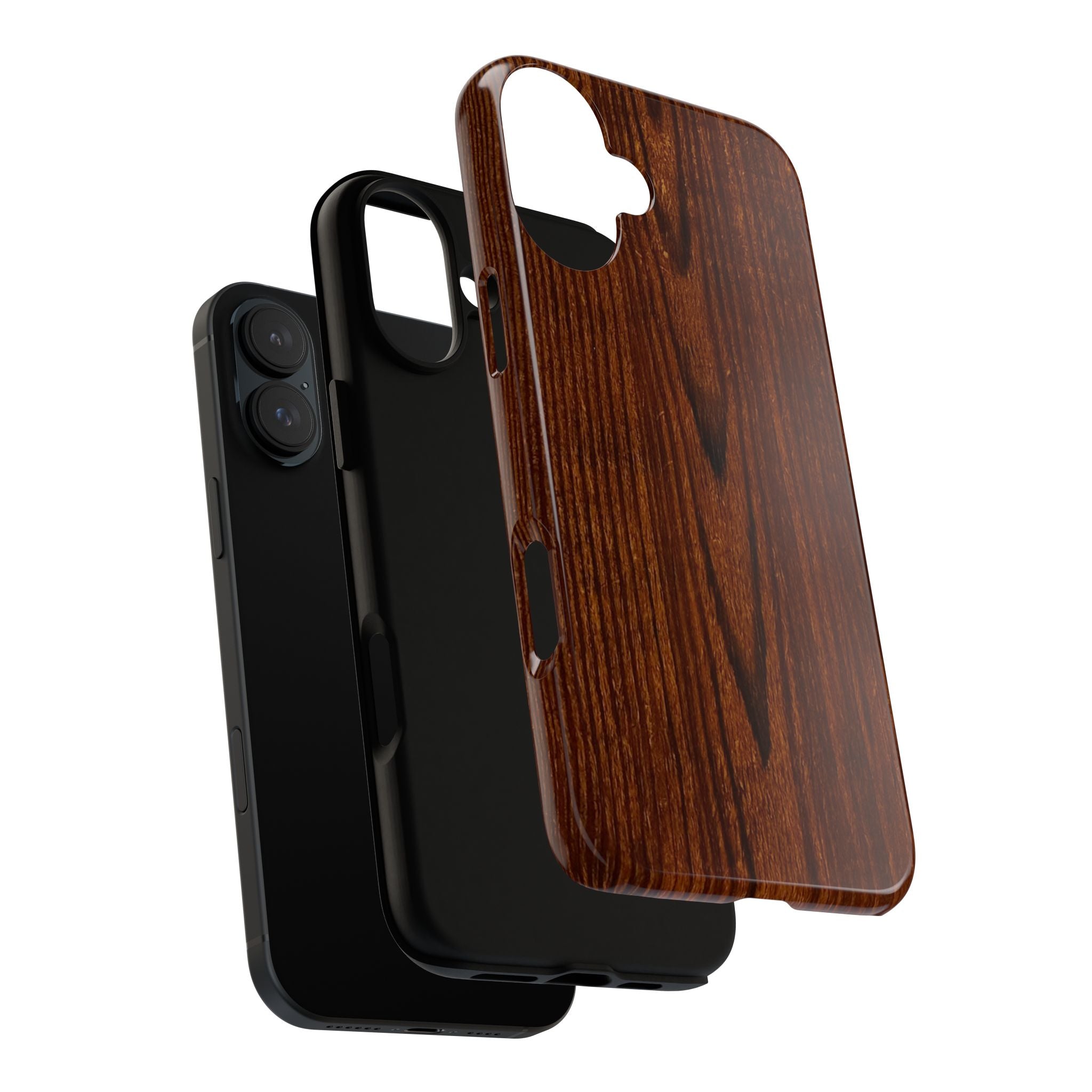 Tough Phone Case in Wooden Design by Studio Blitz