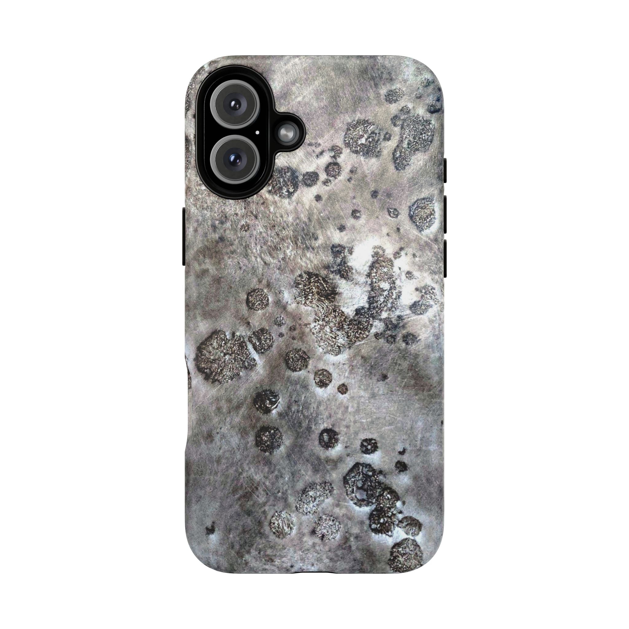 Tough Magnetic Phone Case with Moon Rock Art Design by Studio Blitz