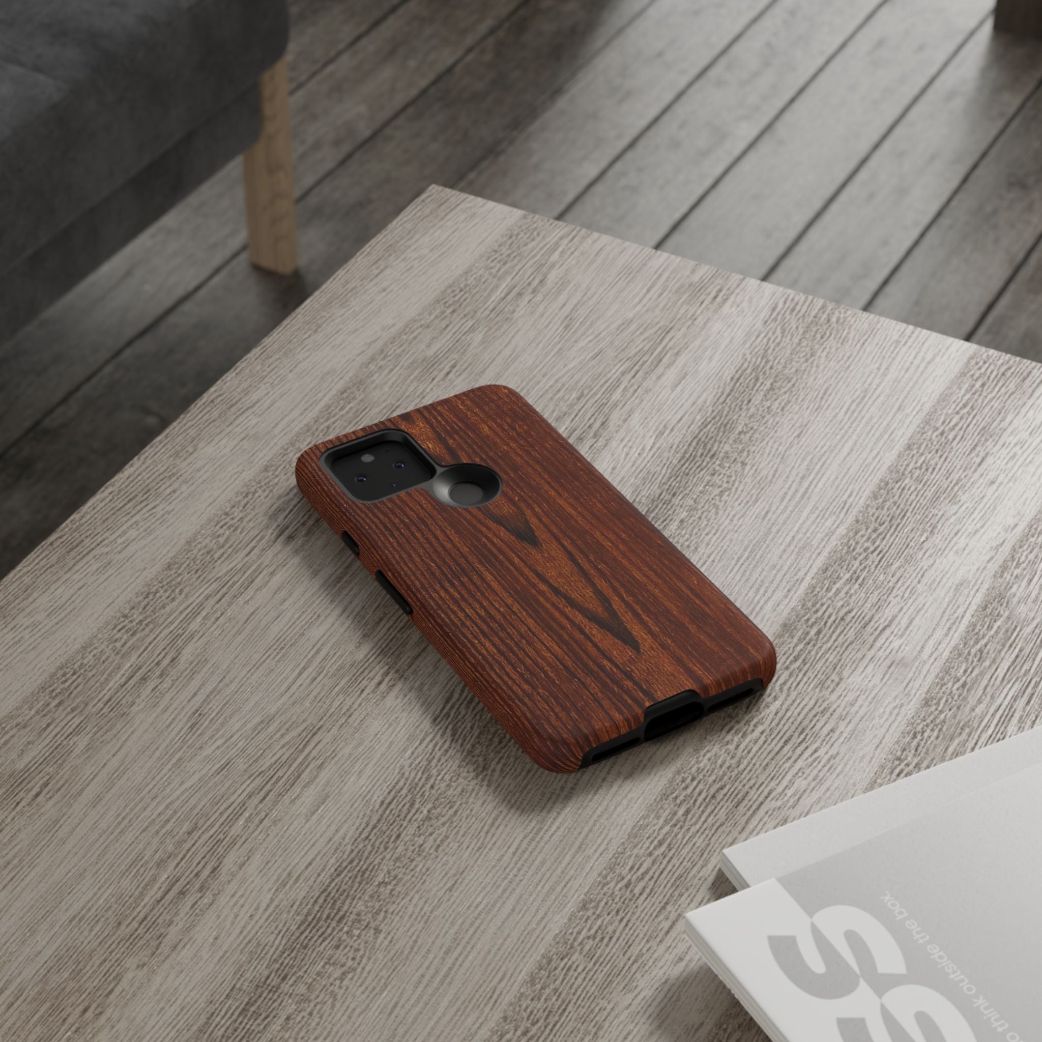 Tough Phone Case in Wooden Design by Studio Blitz