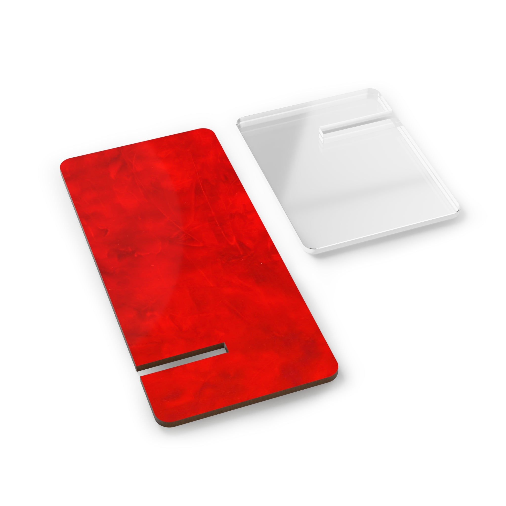 Eye Catching Phone Stand - Leather-like Red Display Stand by Studio Blitz