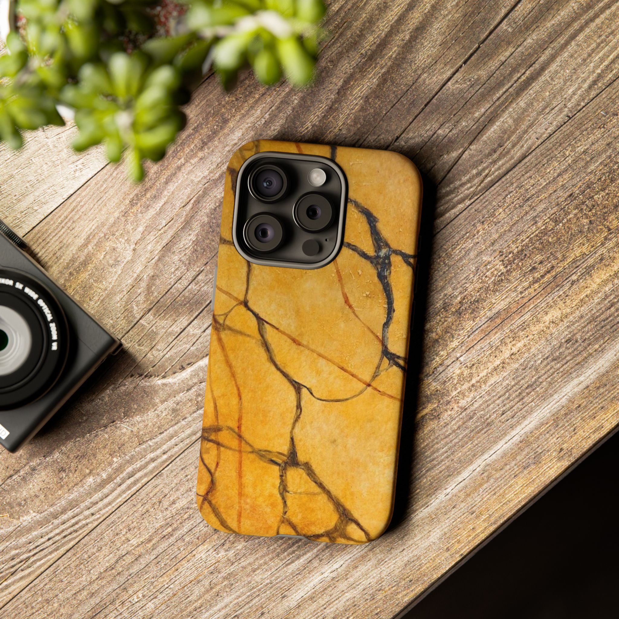 Sexy Gold Marbleized Phone Cases designed by Studio Blitz