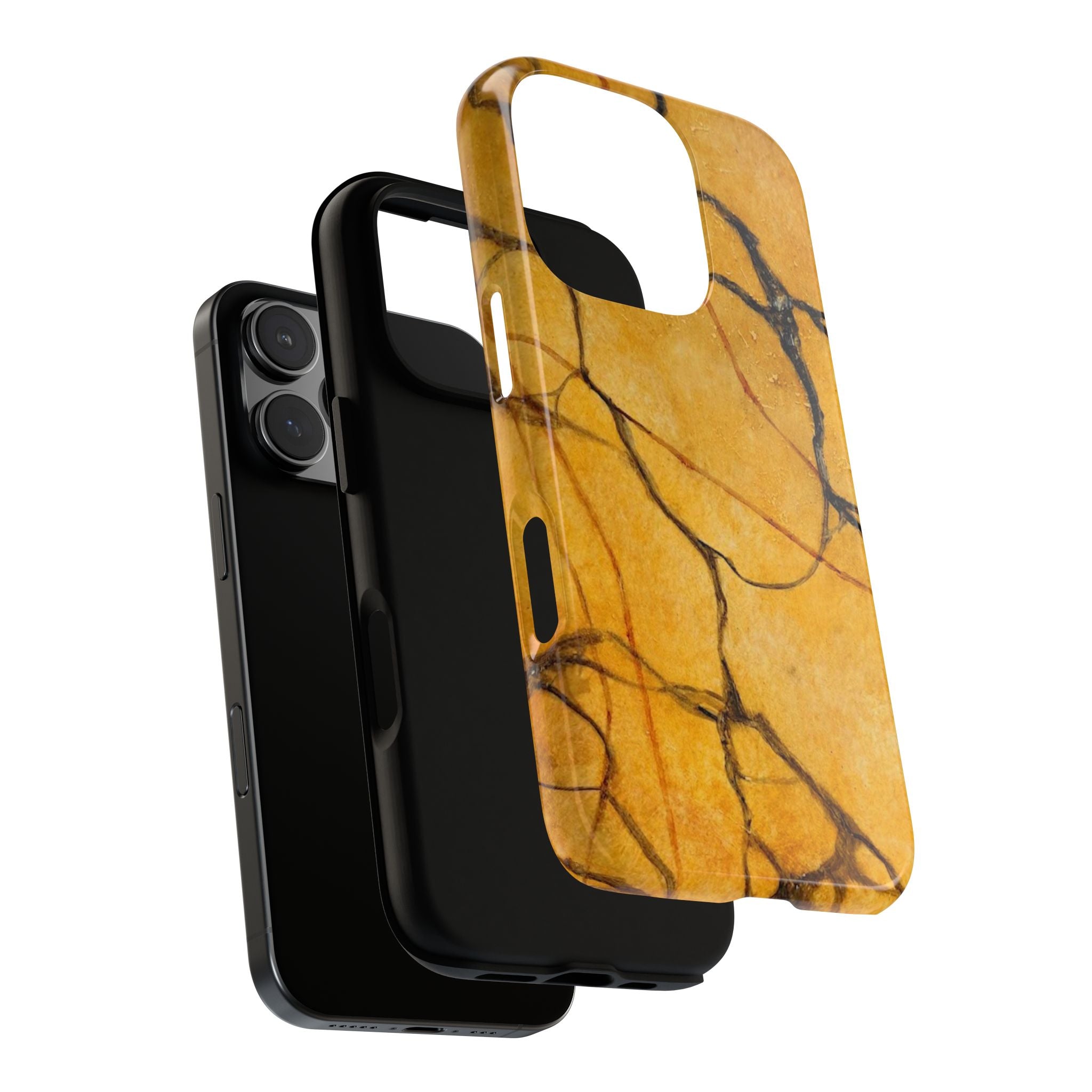 Sexy Gold Marbleized Phone Cases designed by Studio Blitz